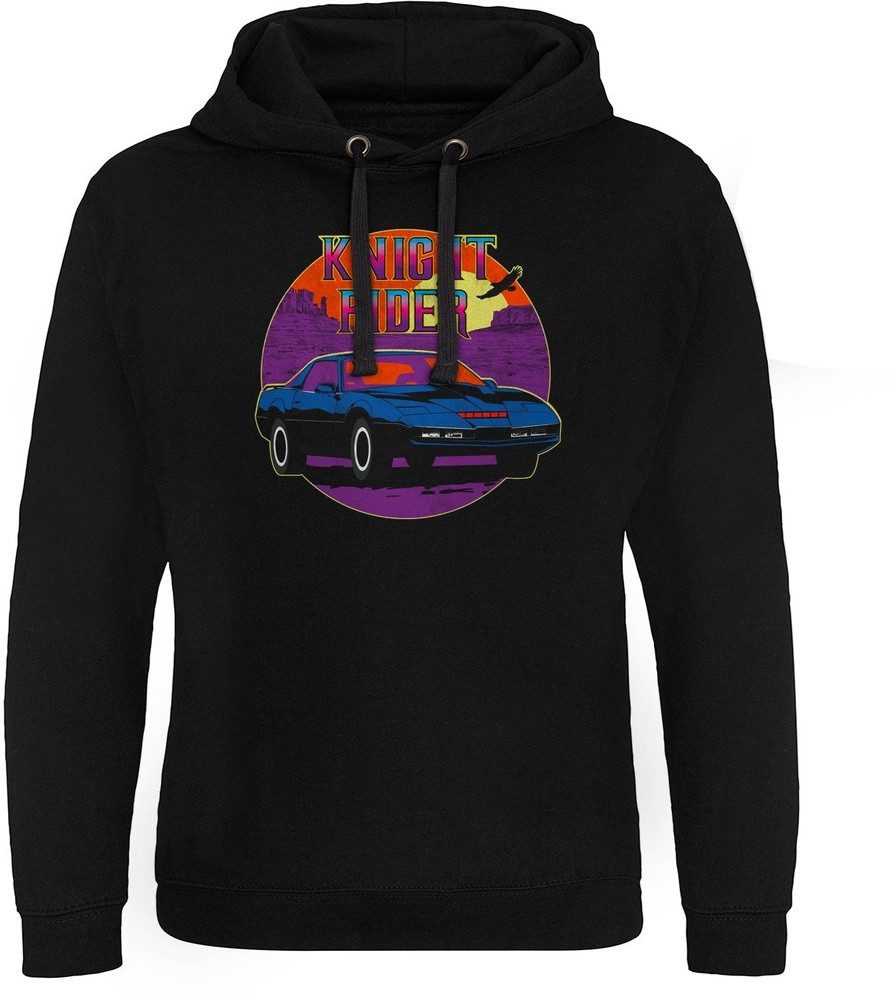 Knight Rider Hoodie Kight Rider Retro Sunset Epic Hoodie