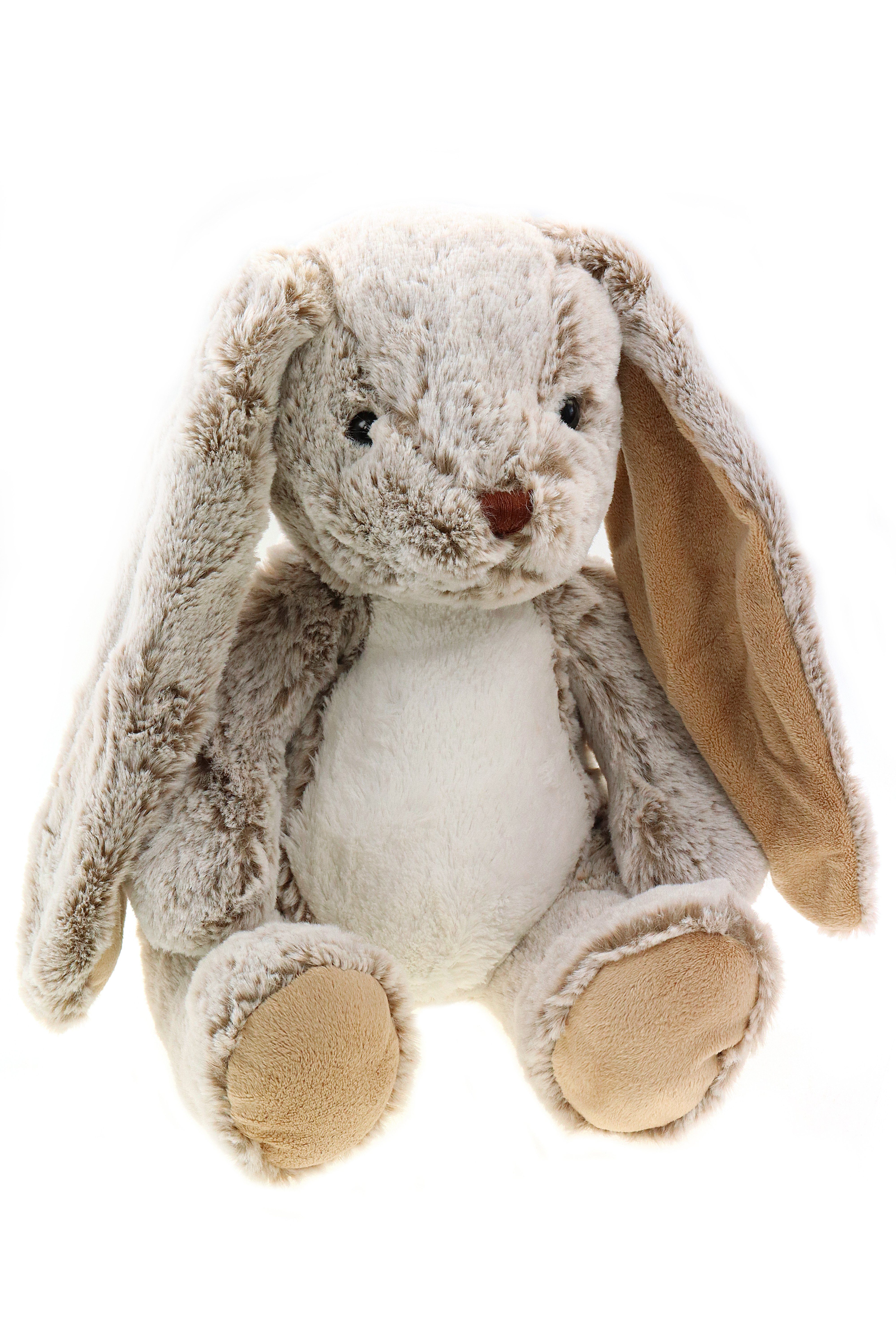 ELLUG Kuscheltier Stofftier/Plüschtier/Kuscheltier grau-brauner Hase H.: 40cm