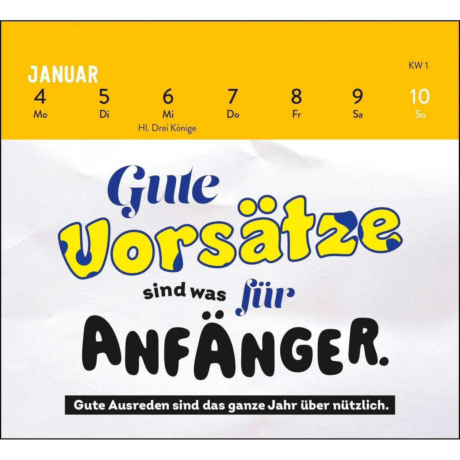 groh Verlag Schreibtischkalender Mini-Wochenkalender 2027: Bevor du fragst: Nö!