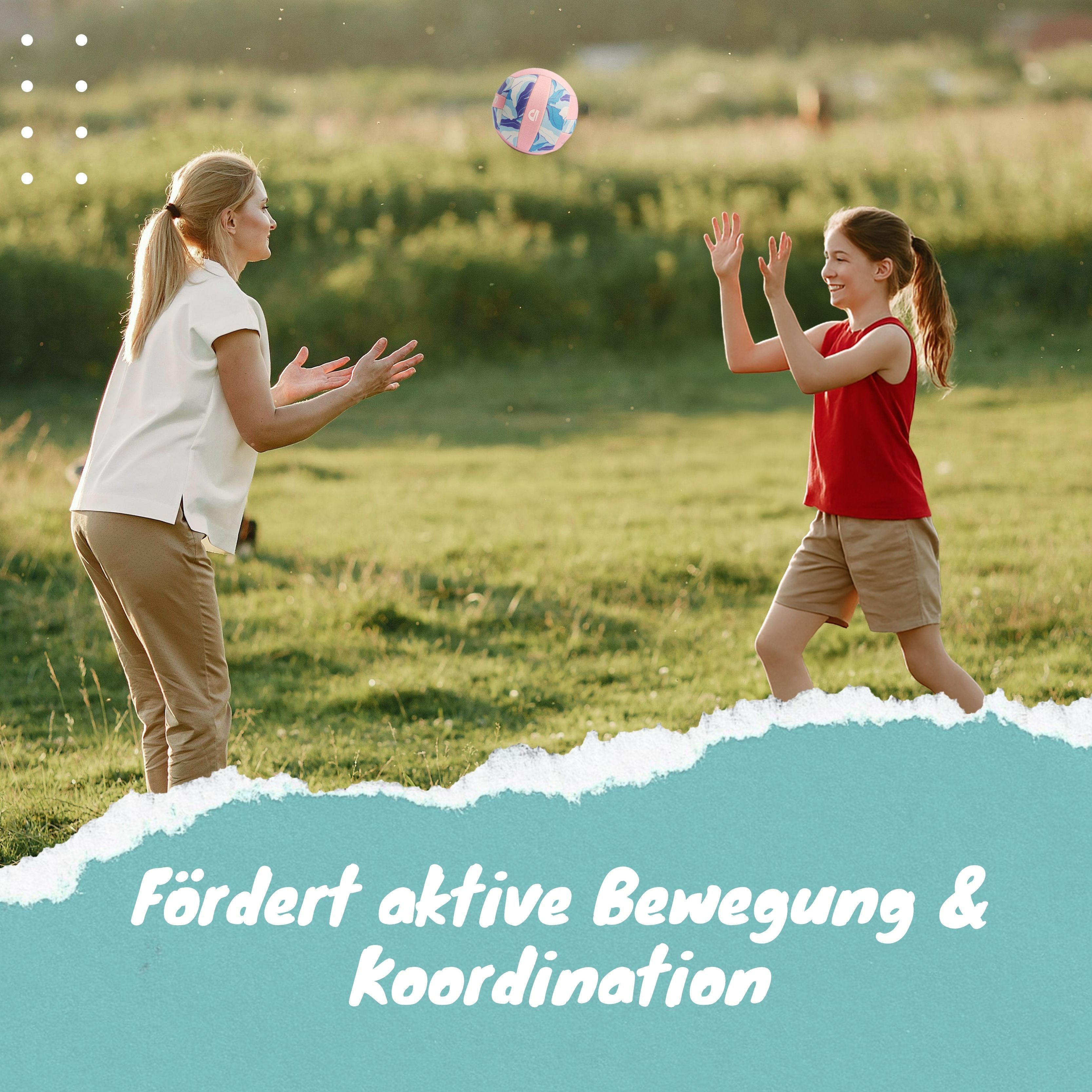 Momevo Beachball Beachbuddy Neopren Wasserball Kinder – Weich für Pool & Strand