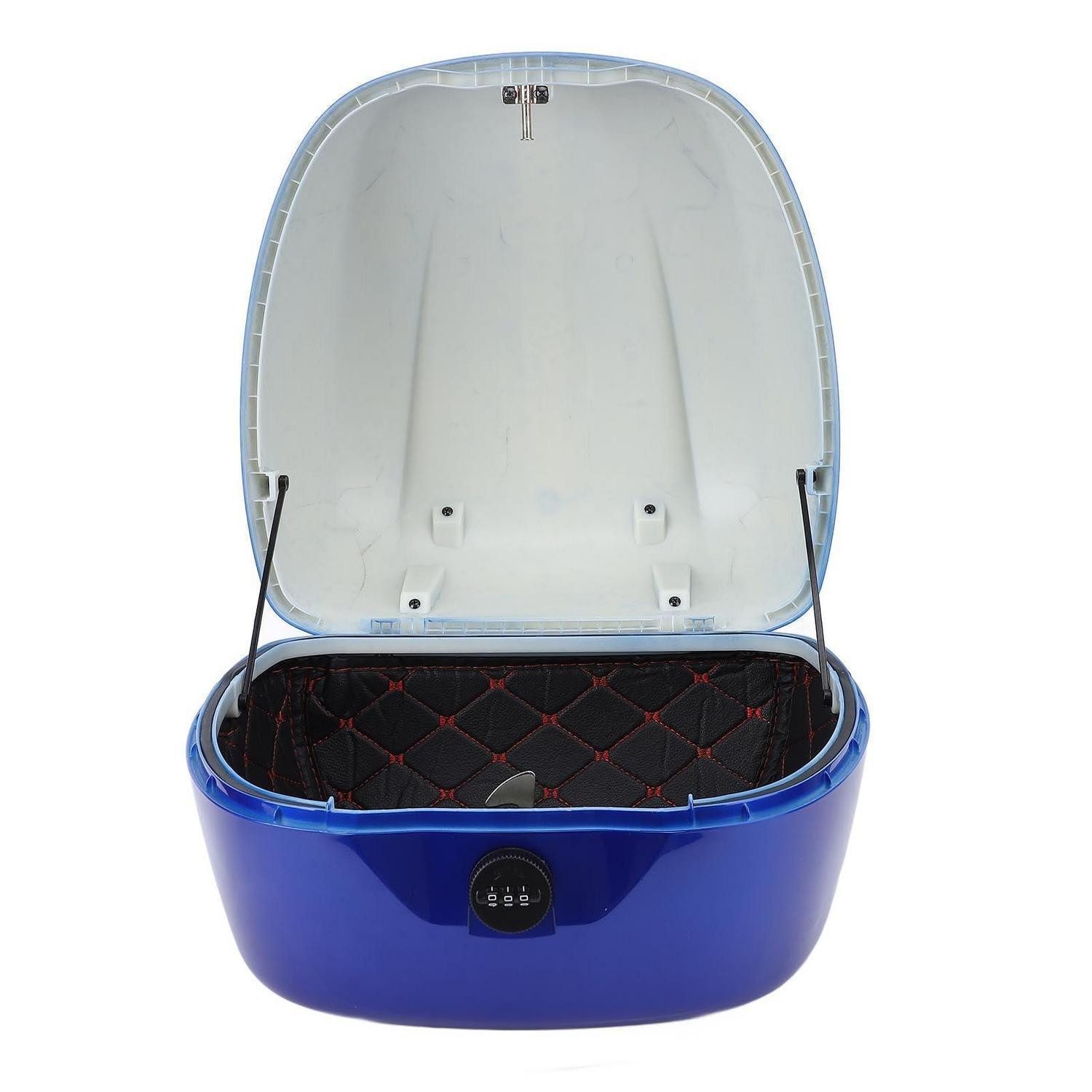 LuxusKollektion Scootertasche Topcase Motorrad mit Zahlenschloss Blau 33L