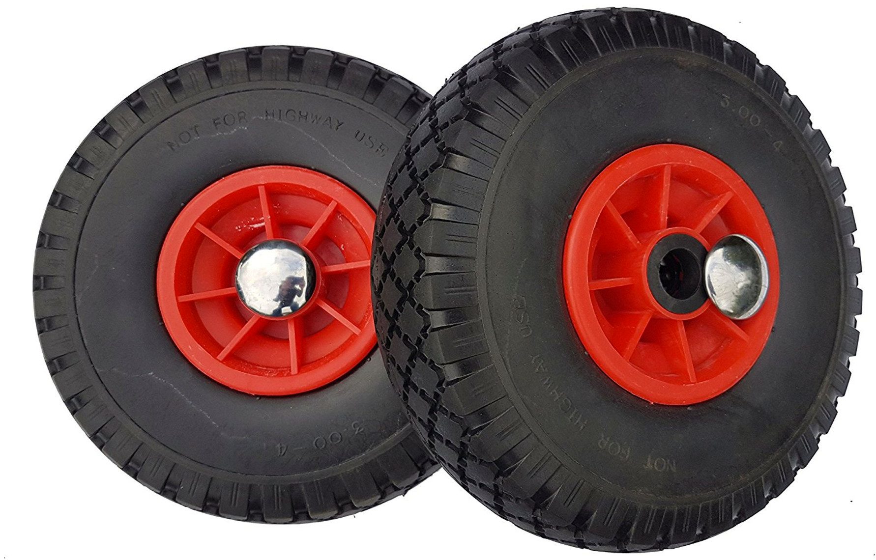 Frosal Ersatzrad FROSAL Ersatzrad mit Achsstopfen - PU Rad Nabe 25mm/75mm pannensicher (1 St)