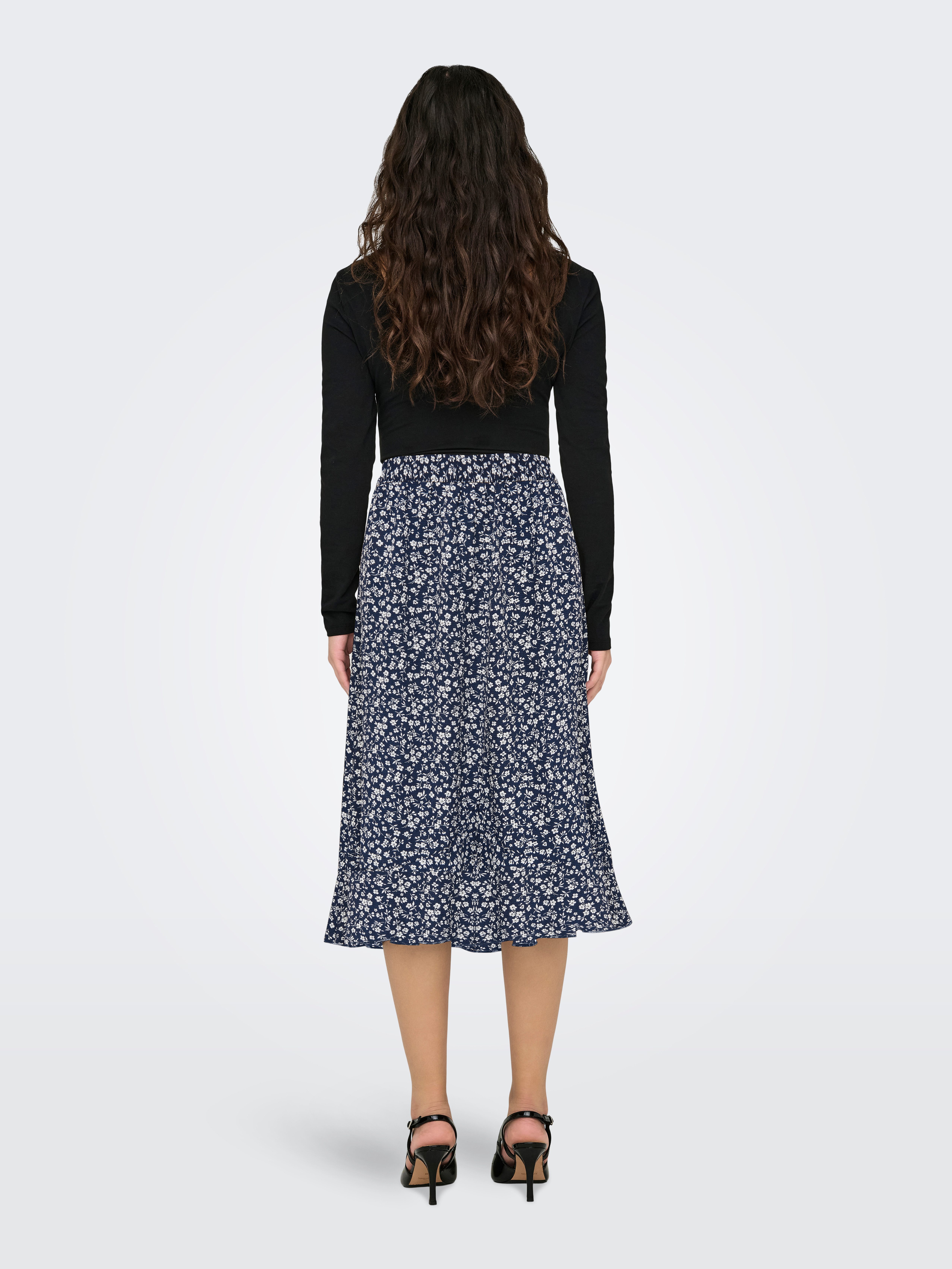 ONLY Wickelrock ONLCARLY FLOUNCE LONG SKIRT günstig online kaufen