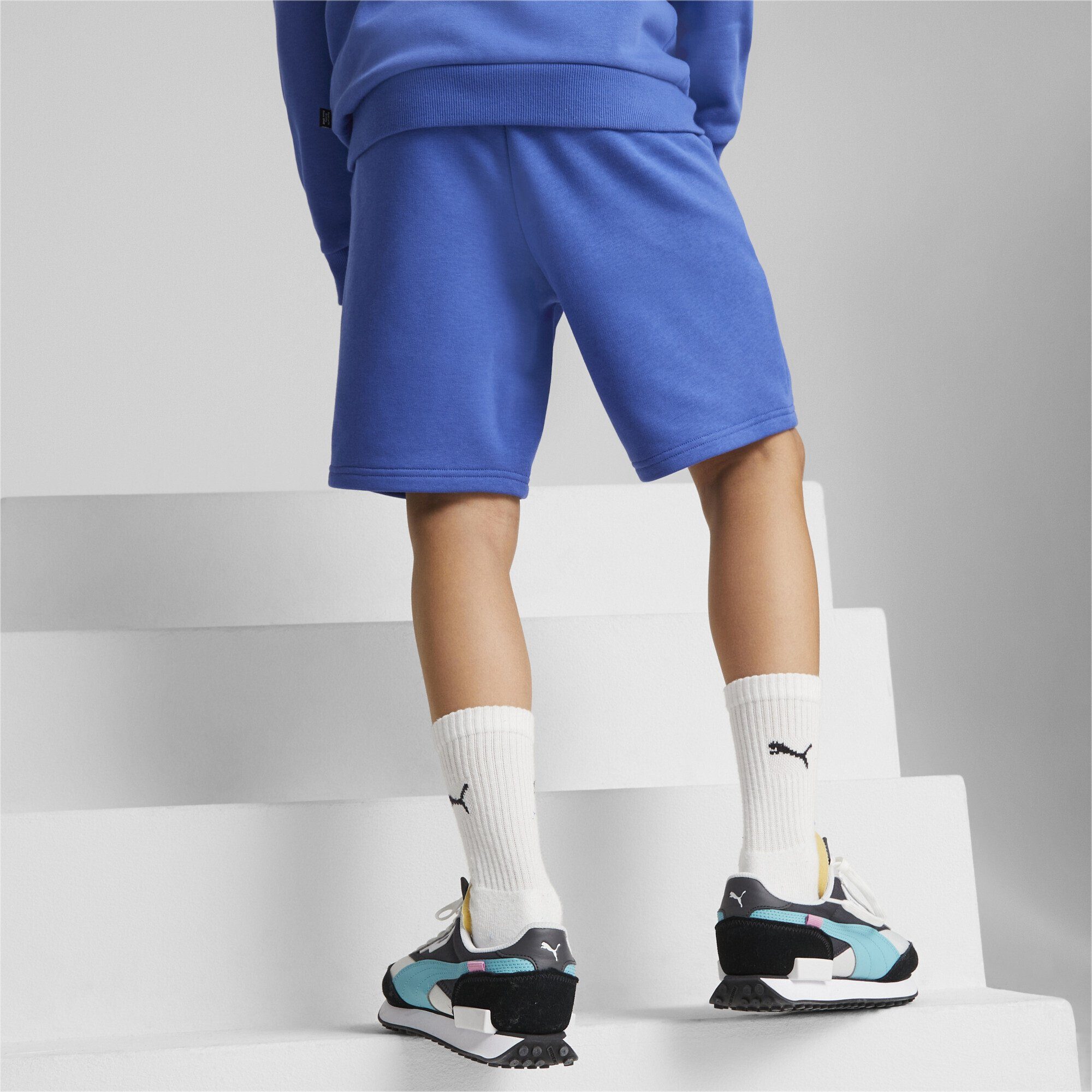 PUMA Sporthose Essentials+ Blue Jungen Shorts Two-Tone Sapphire Royal