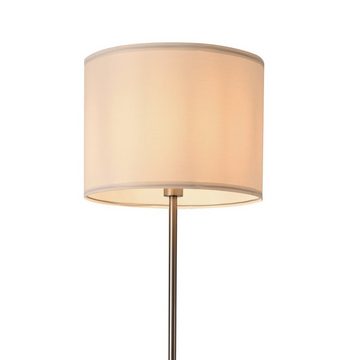 lux.pro Stehlampe, ohne Leuchtmittel, »Tamworth« Stehleuchte E27 161 x Ø40 cm Silber / Weiß