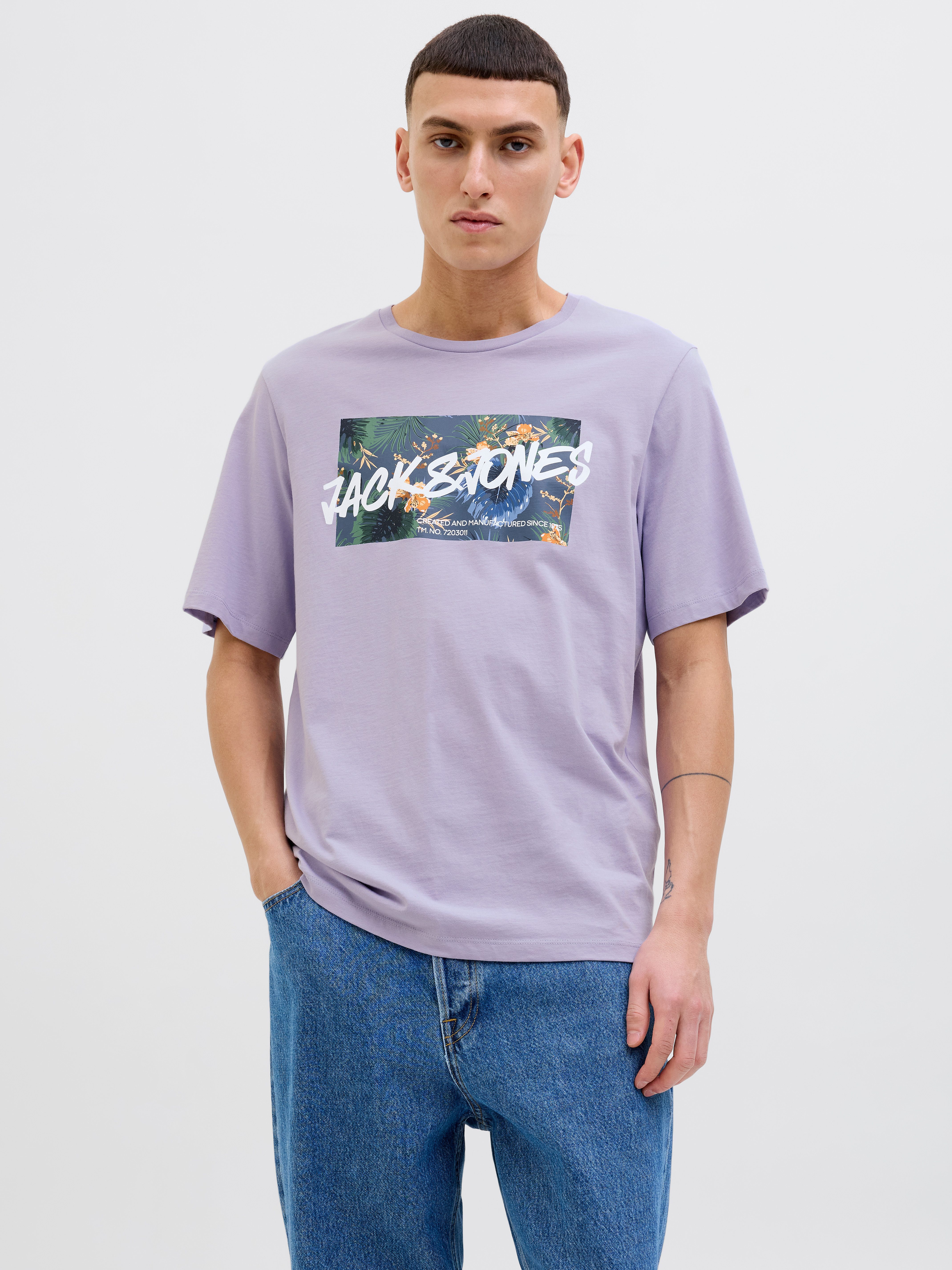 Jack & Jones Print-Shirt JJHAWAII SHAPE günstig online kaufen