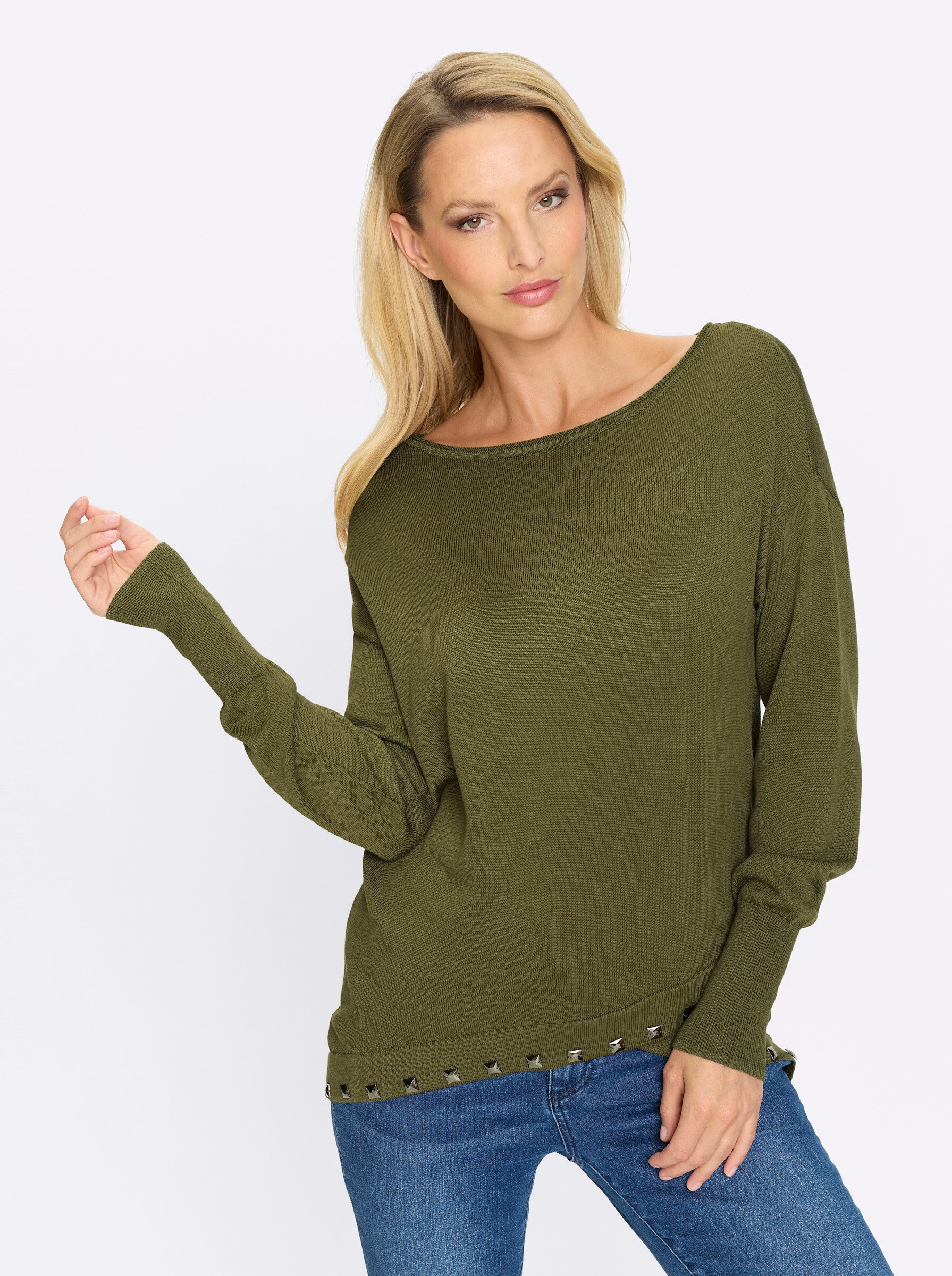 heine Strickpullover Pullover Langarm Feinstrick