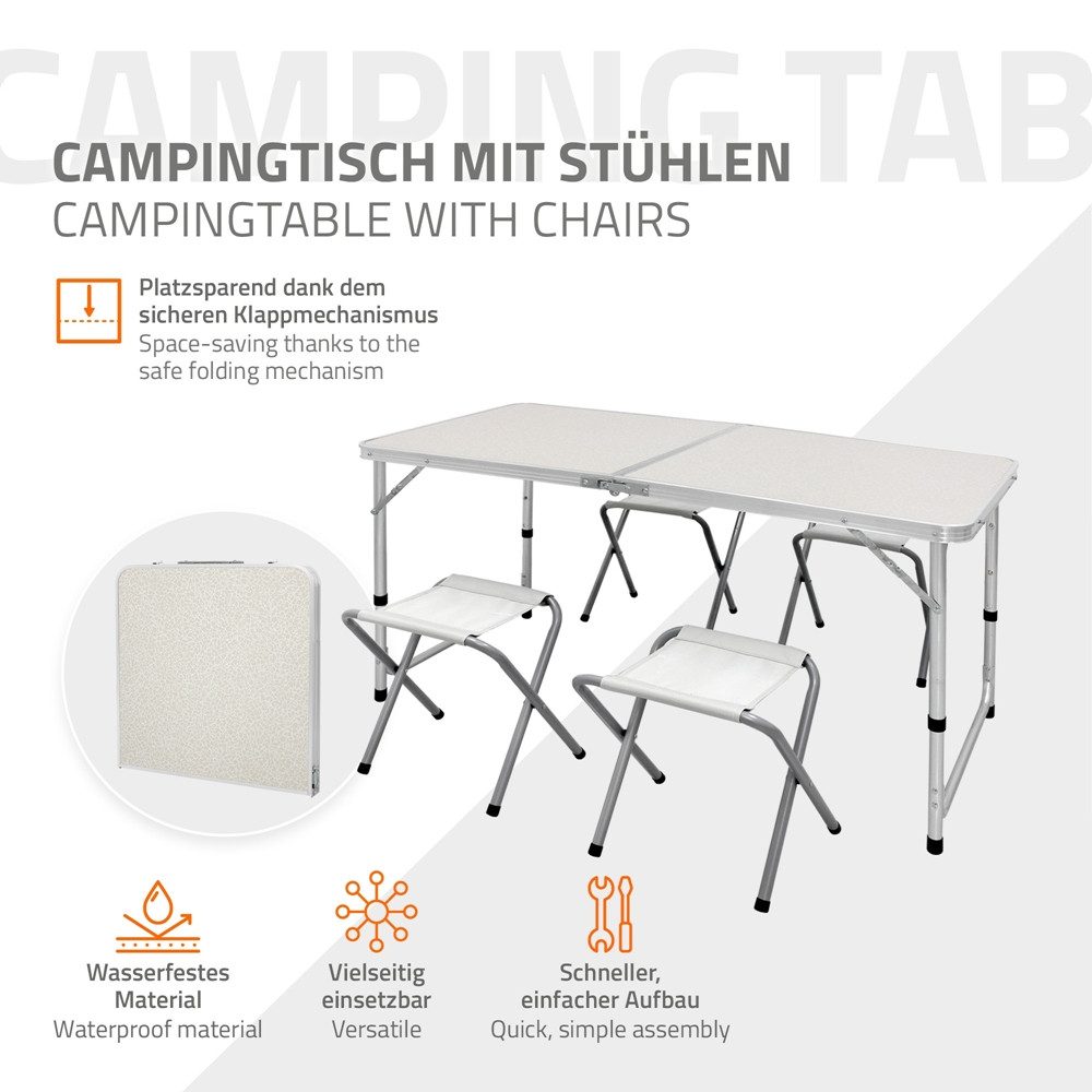 ECD Germany Campingtisch Gartentisch aus Aluminium günstig online kaufen