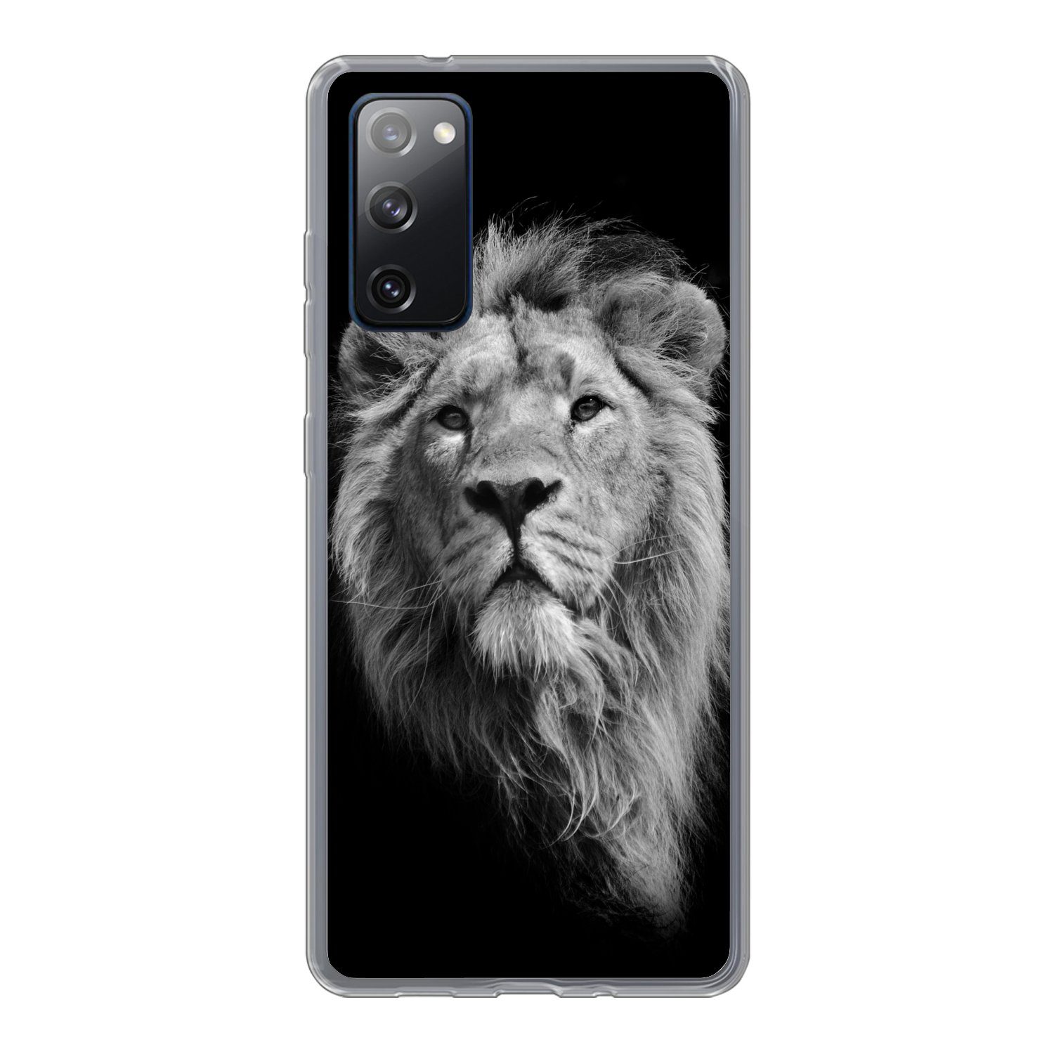 Handyhülle für Samsung Galaxy S20 FE Löwe - Porträt - Schwarz - Weiß