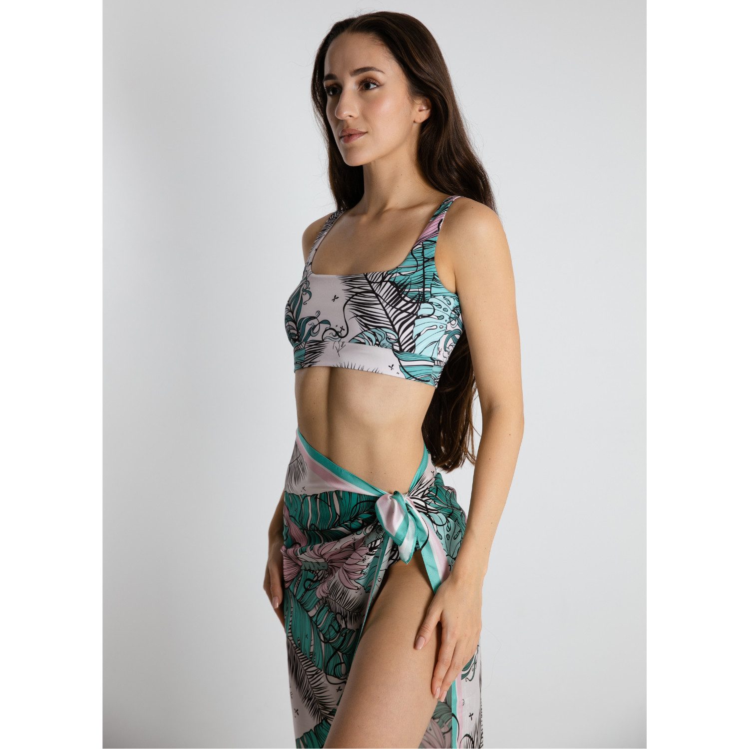Renelle Sarong Renelle Luxus Seiden Pareo – Damen Strandtuch, Wickelrock & Sarong, Handgemalte Designs aus 100% Seide, 100x100 cm
