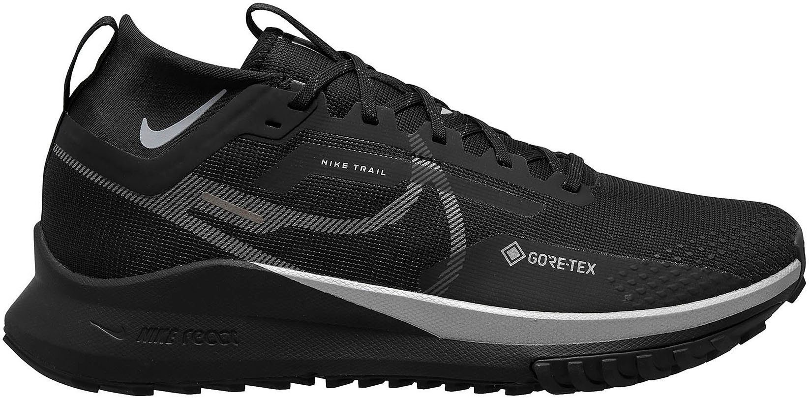 Nike PEGASUS TRAIL 4 GORE-TEX WATERPROO Laufschuh wasserdicht BLACK-WOLF-GREY-REFLECT-SILVER