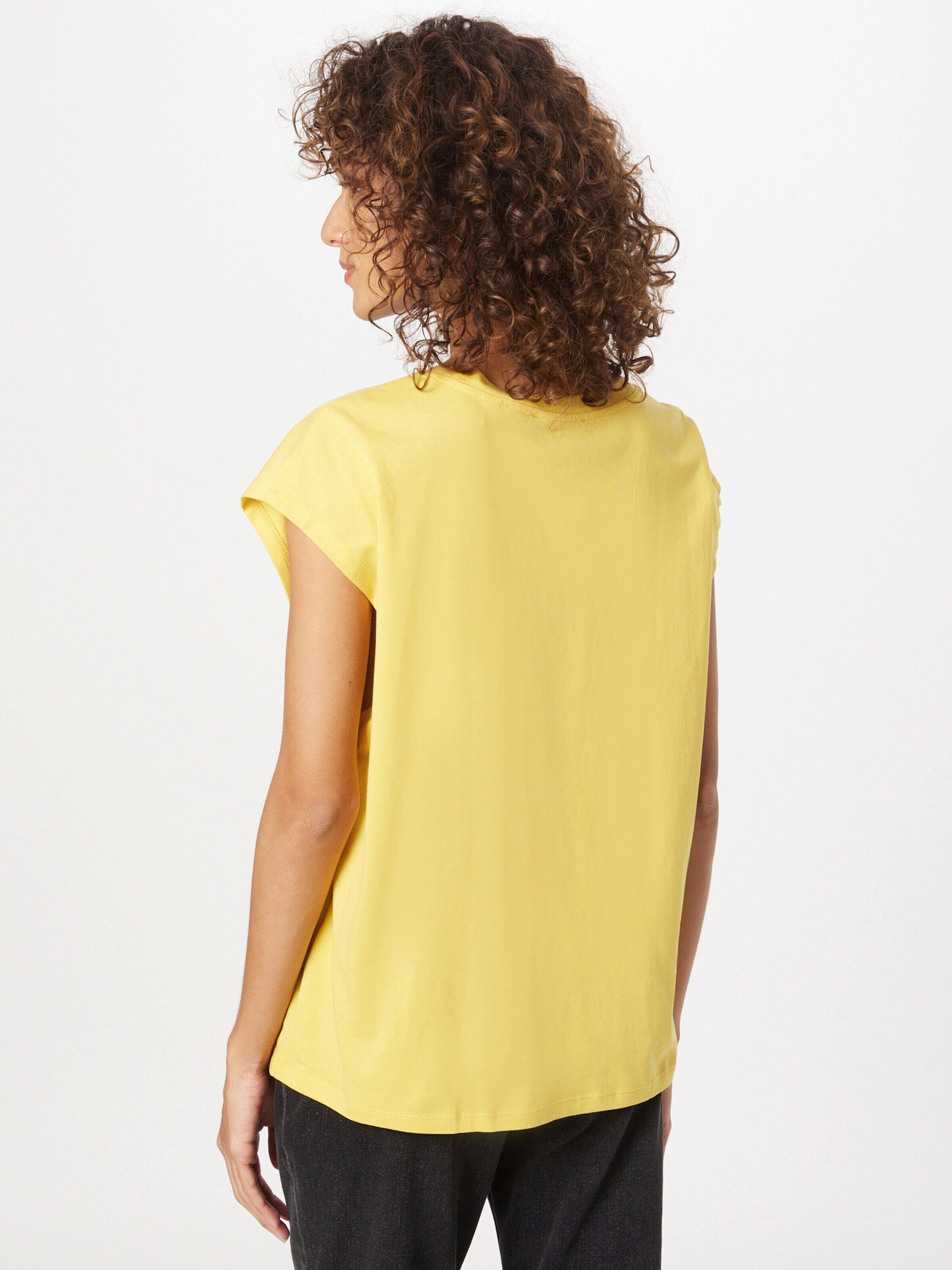 Details (1-tlg) Esprit Plain/ohne yellow T-Shirt