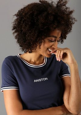 Aniston CASUAL Jerseykleid mit raffiniertem Saum