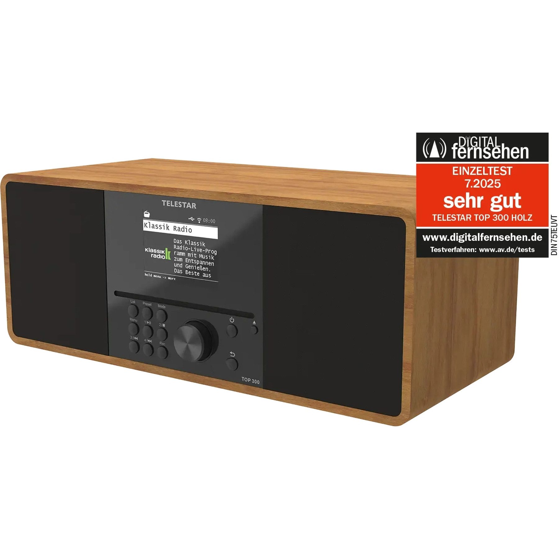 TELESTAR TELESTAR Digitalradio TOP 300, DAB+/UKW, Bluetooth, Holzoptik Radio