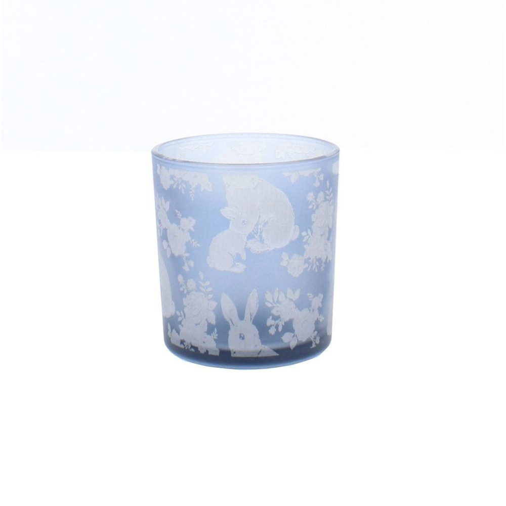 Trockenblume Windlicht - Streublumen - bunt - ca. 7 x 8 cm, MICA, Höhe 8 cm