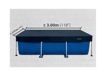 Intex Pool-Abdeckplane Krystal Clear Pool Basics (1-St), Poolabdeckung für Intex Framepools mit Außenmaß 200x300cm