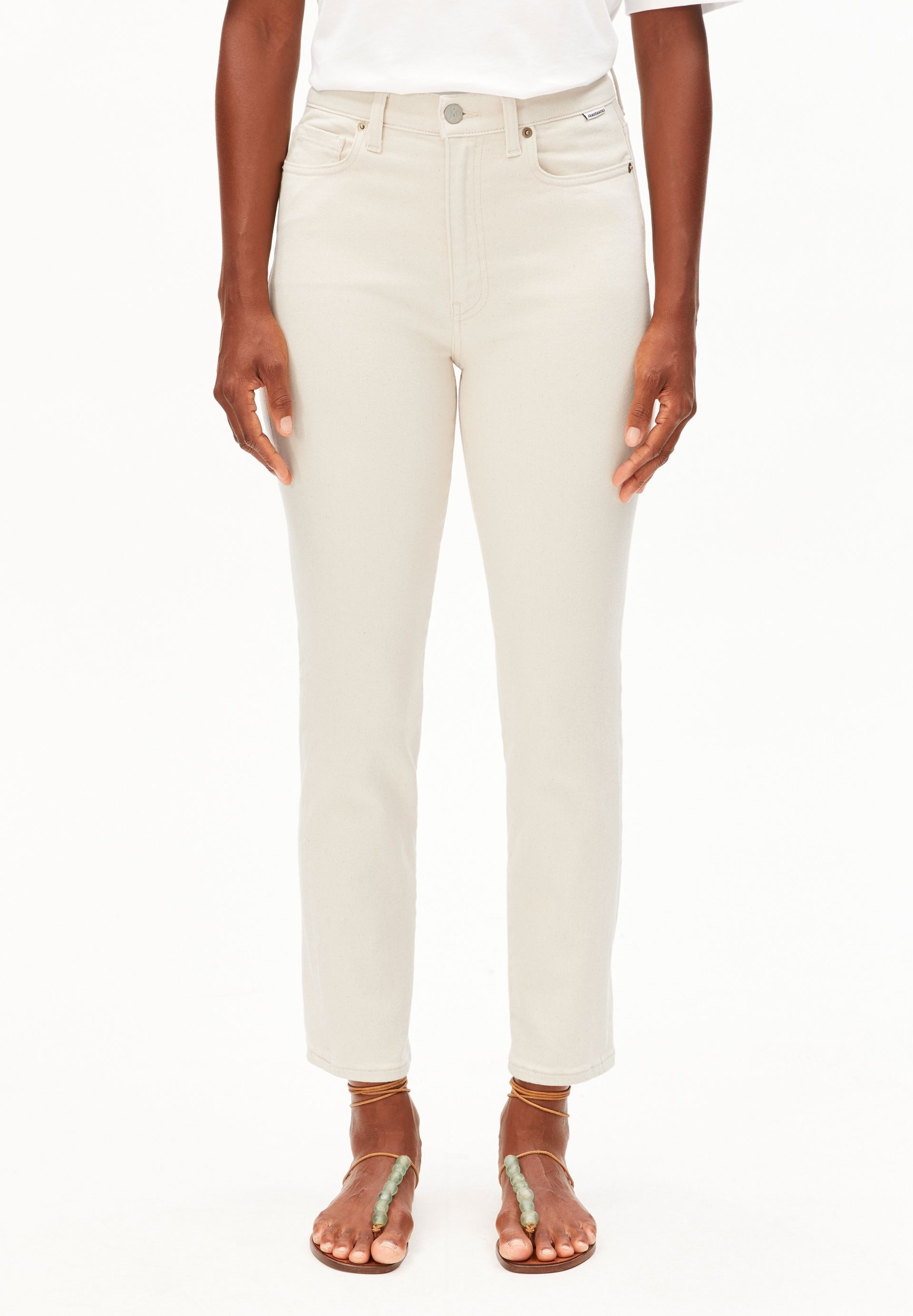 Armedangels Straight-Jeans LEJAANI Bio-Baumwoll-Mix X-Stretch (X-Stretch, Slim Fit) High waist