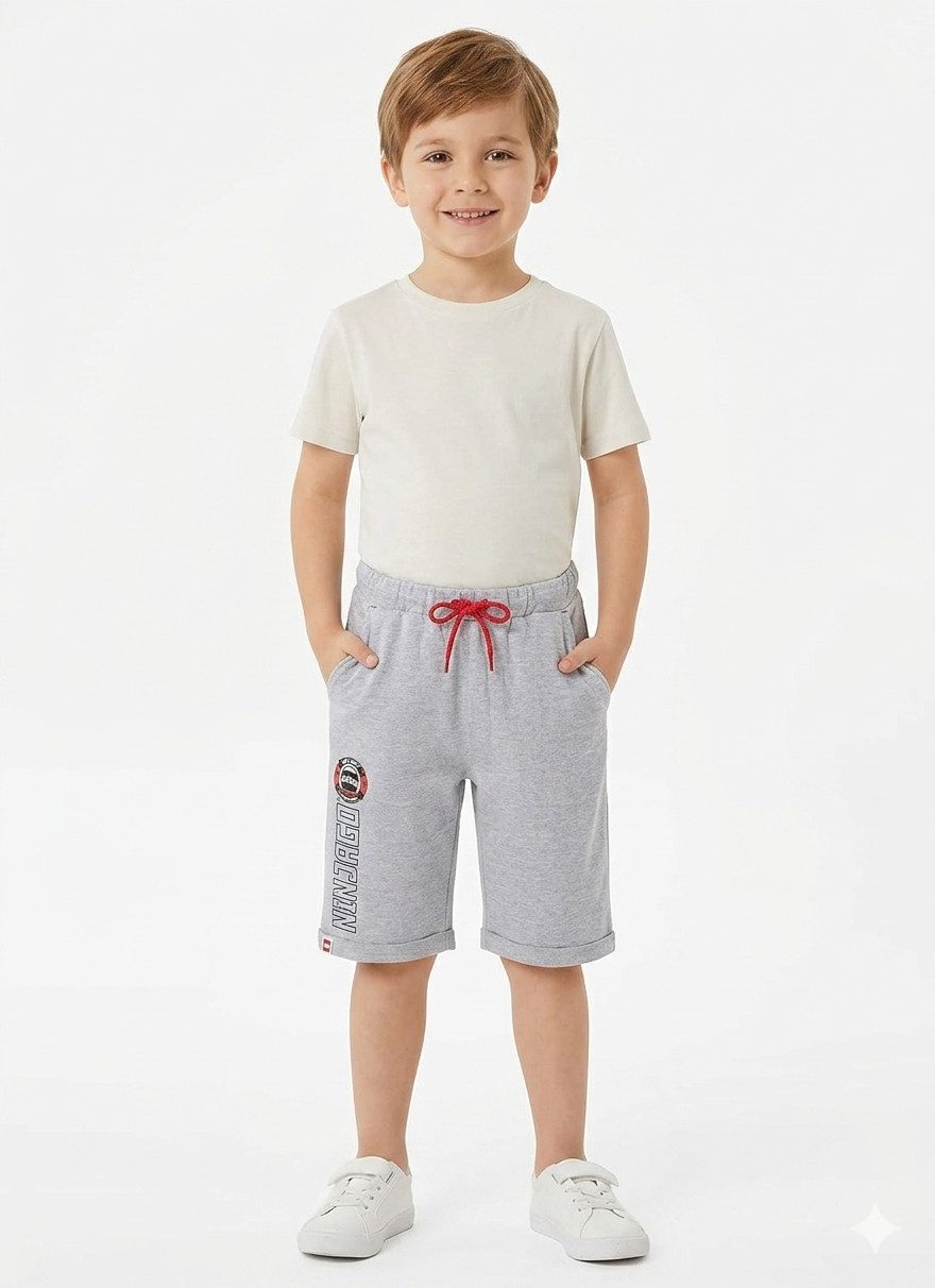 LEGO® Shorts LEGO® NINJAGO Kinder Shorts Jungen kurze Hose hellgrau