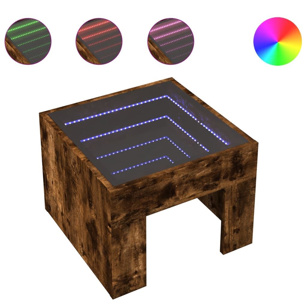 vidaXL Couchtisch Couchtisch mit Infinity-LED Räuchereiche günstig online kaufen