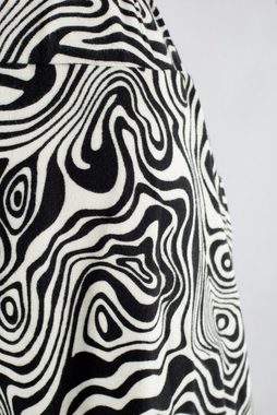 Bongual Rollkragenshirt Langarm Zebra Print samtweich