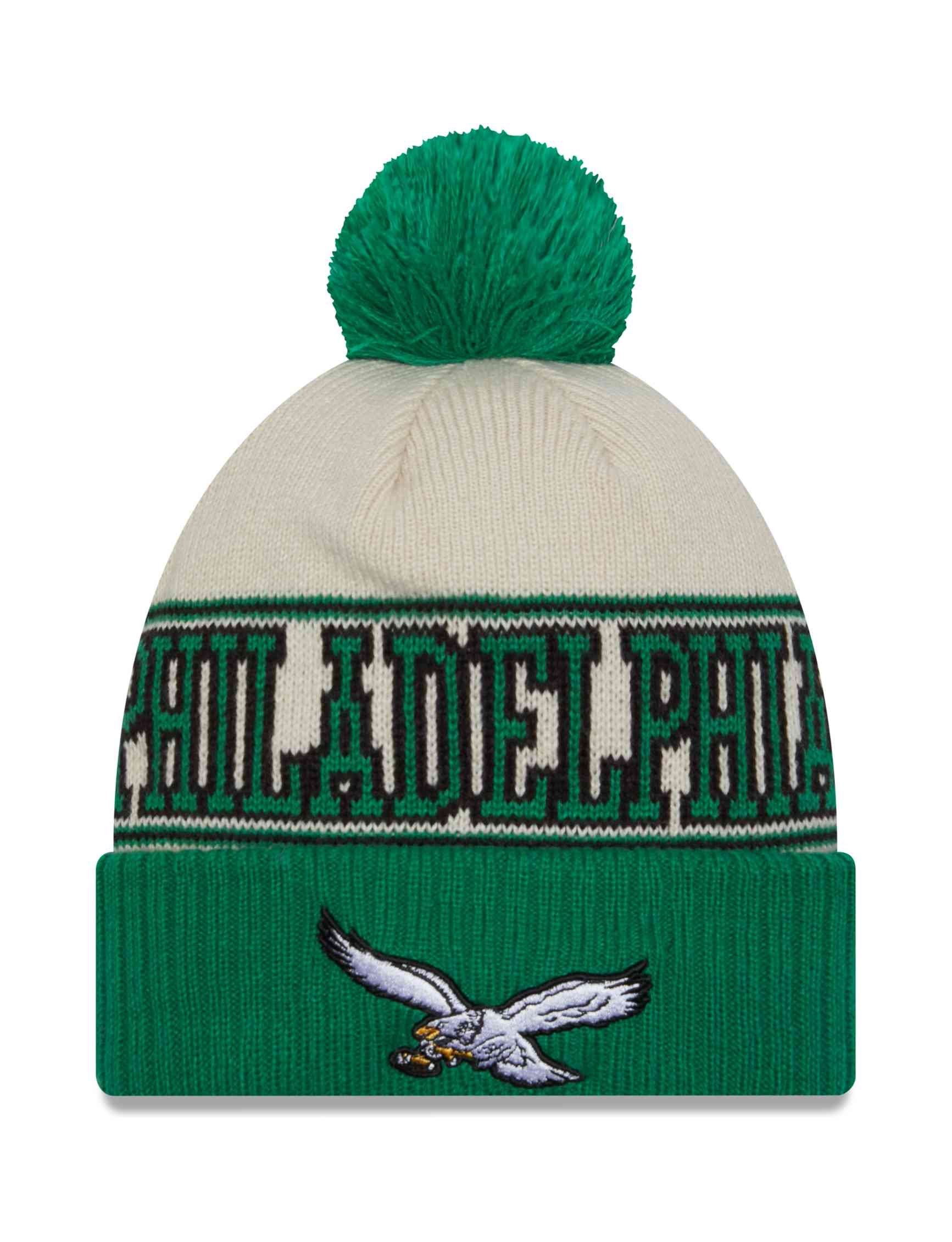 New Era Historic Bobble Philadelphia 2023 NFL Beanie Sideline Eagles