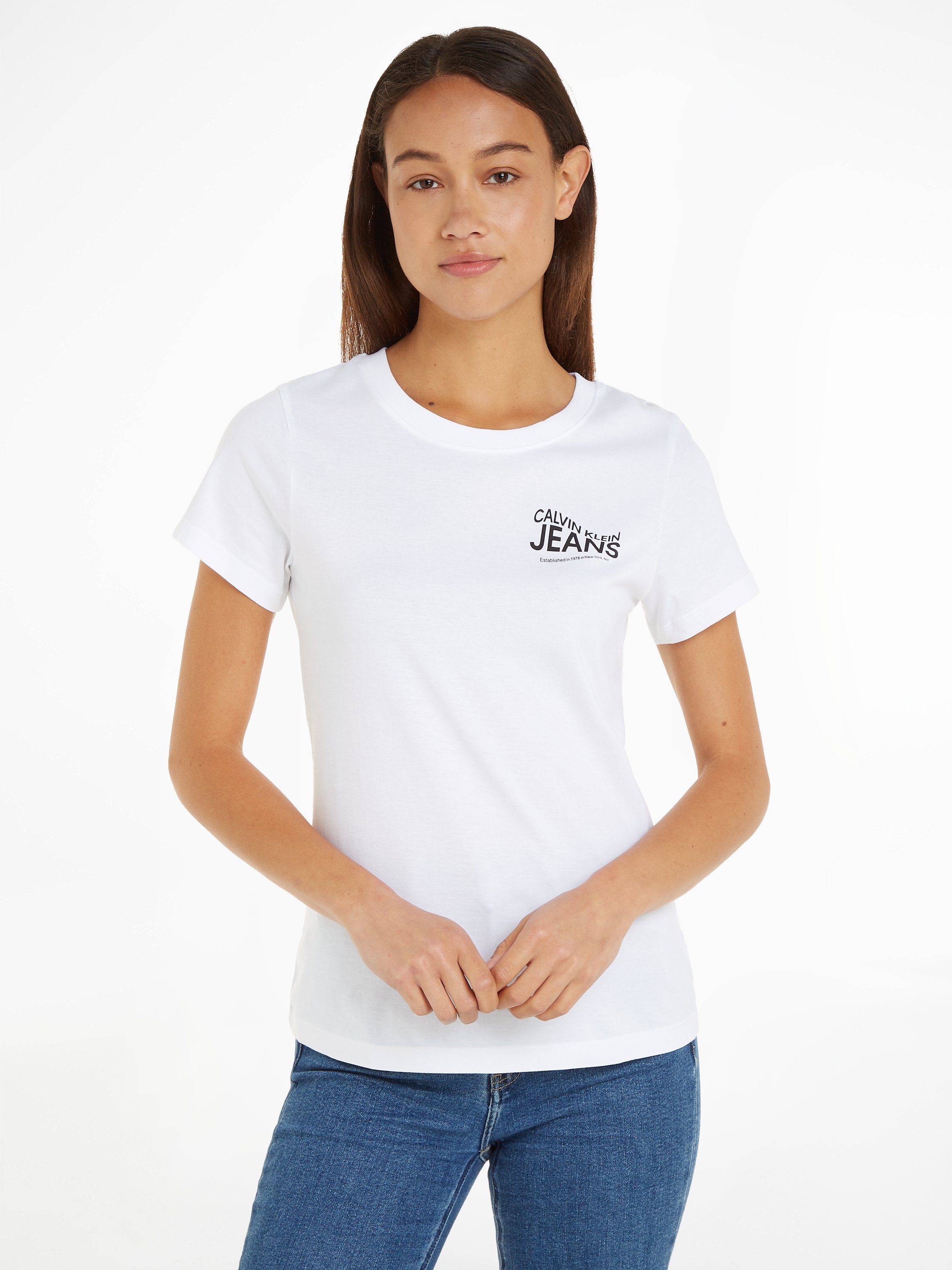 Im großen Ausverkauf Calvin Klein Jeans T-Shirt weiß