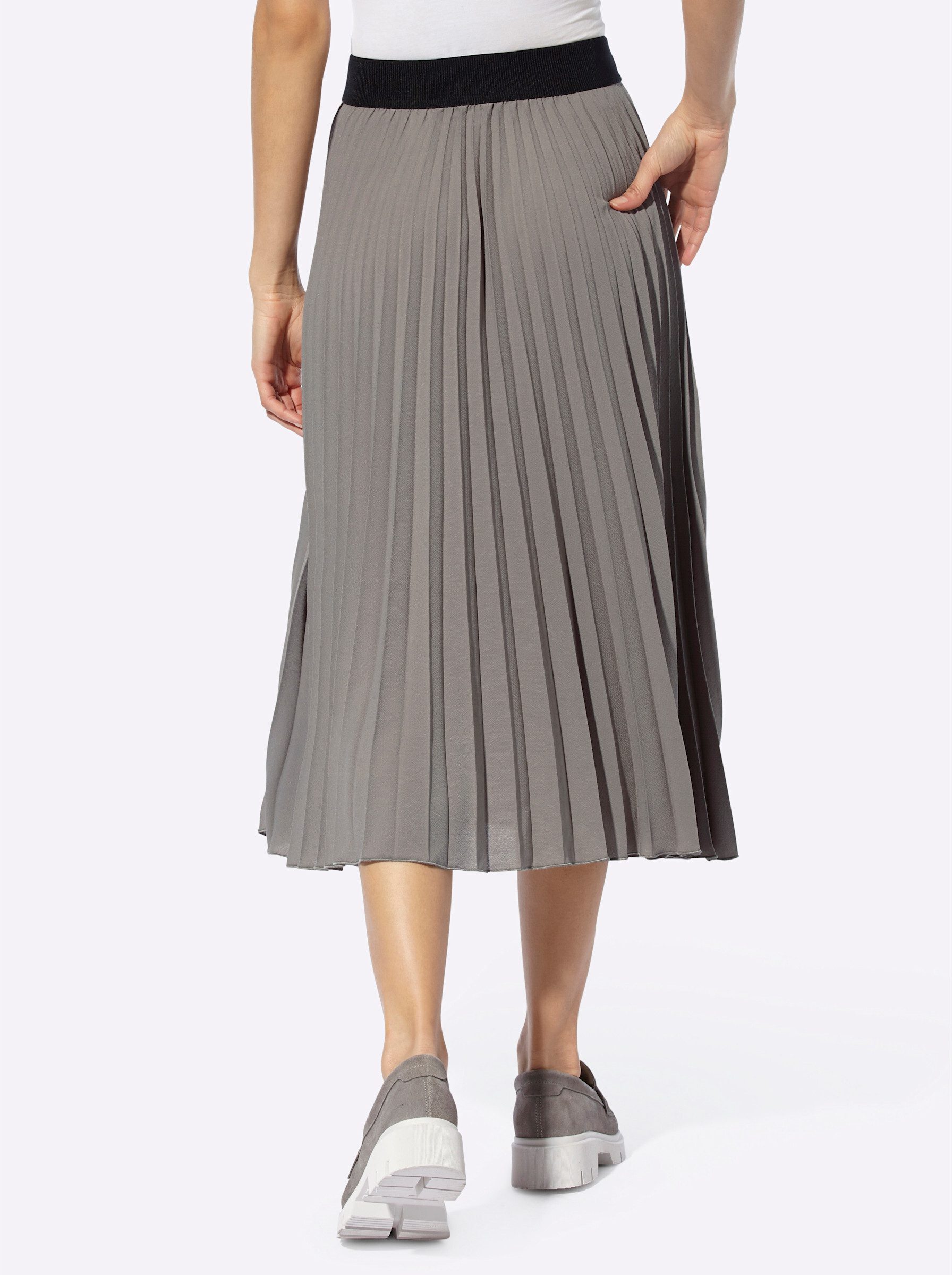 heine A-Linien-Rock Plissee-Rock