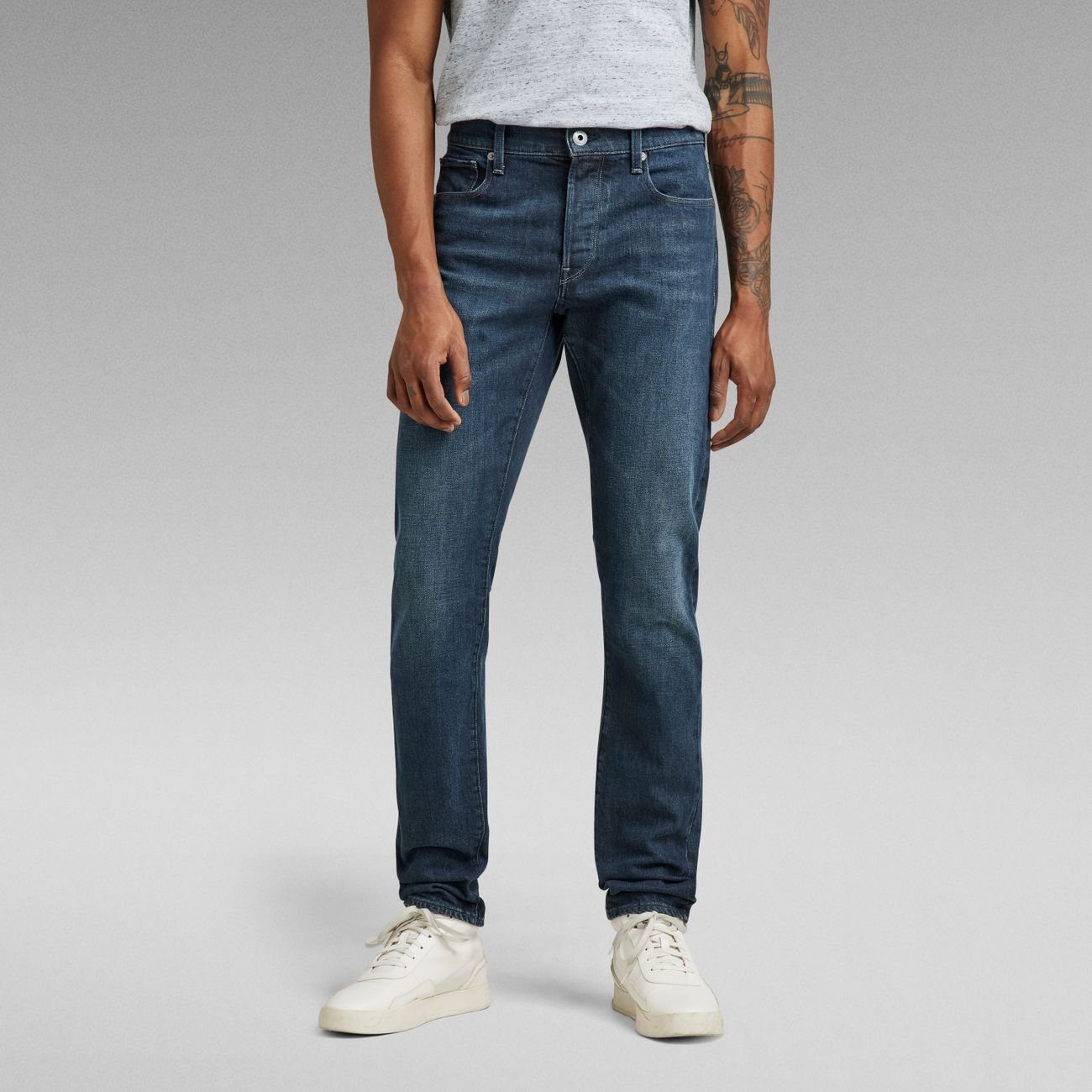 G-Star RAW 5-Pocket-Hose 3301 Slim Worn In Deep Teal (1-tlg)