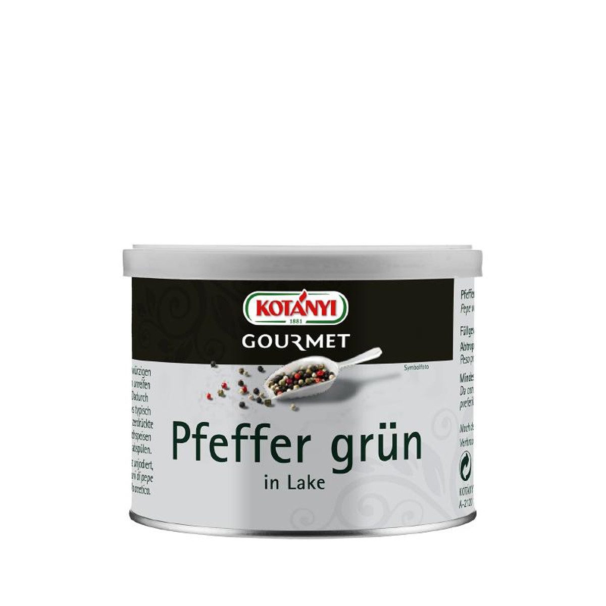 KOTANYI Gewürz, Kotanyi Pfefferkörner grün in Lake ideal für Saucen Fleisch 100g
