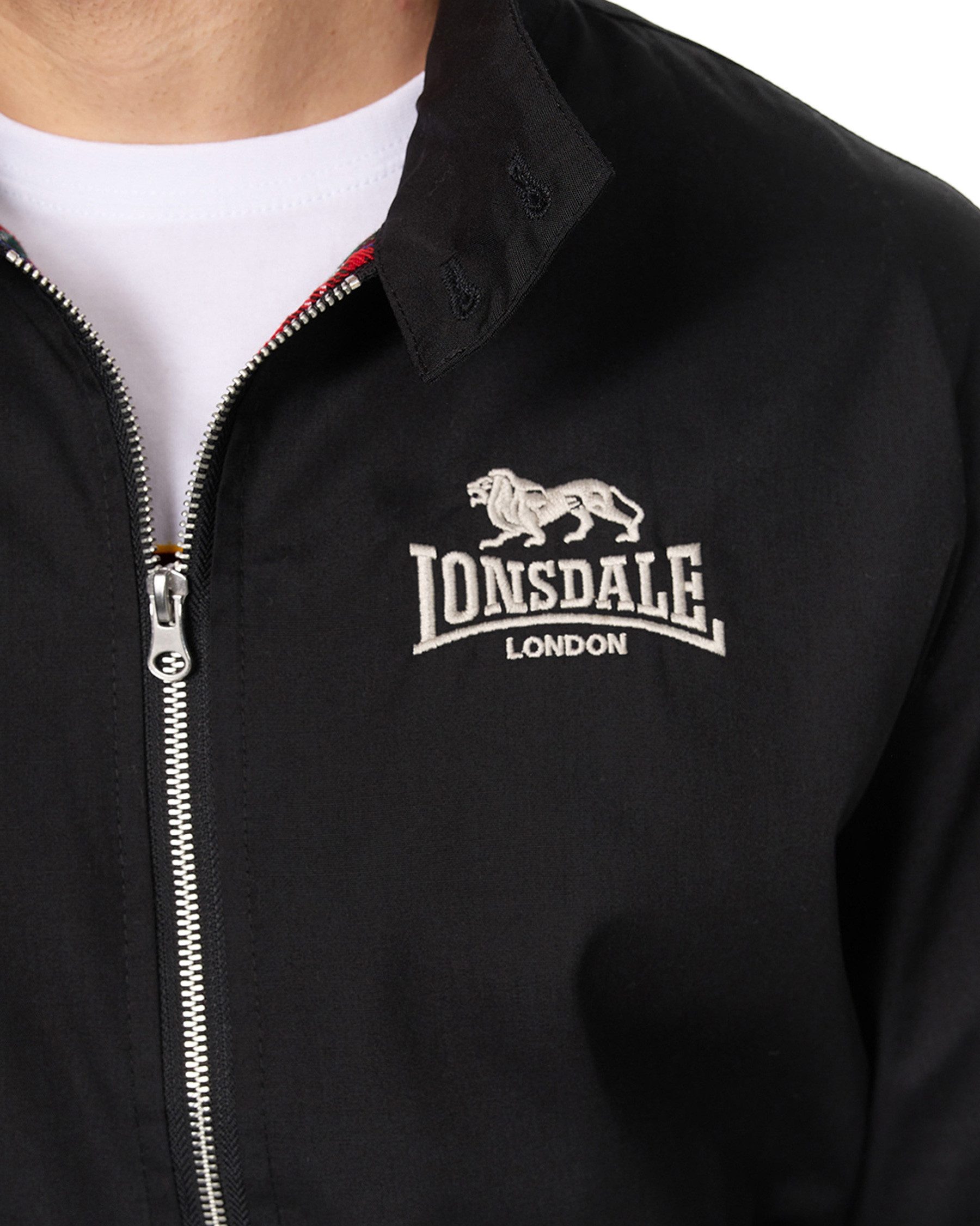 Lonsdale Blusenjacke Harrington (Packung, 1-St., 1 Jacke) Gerippter Kragen
