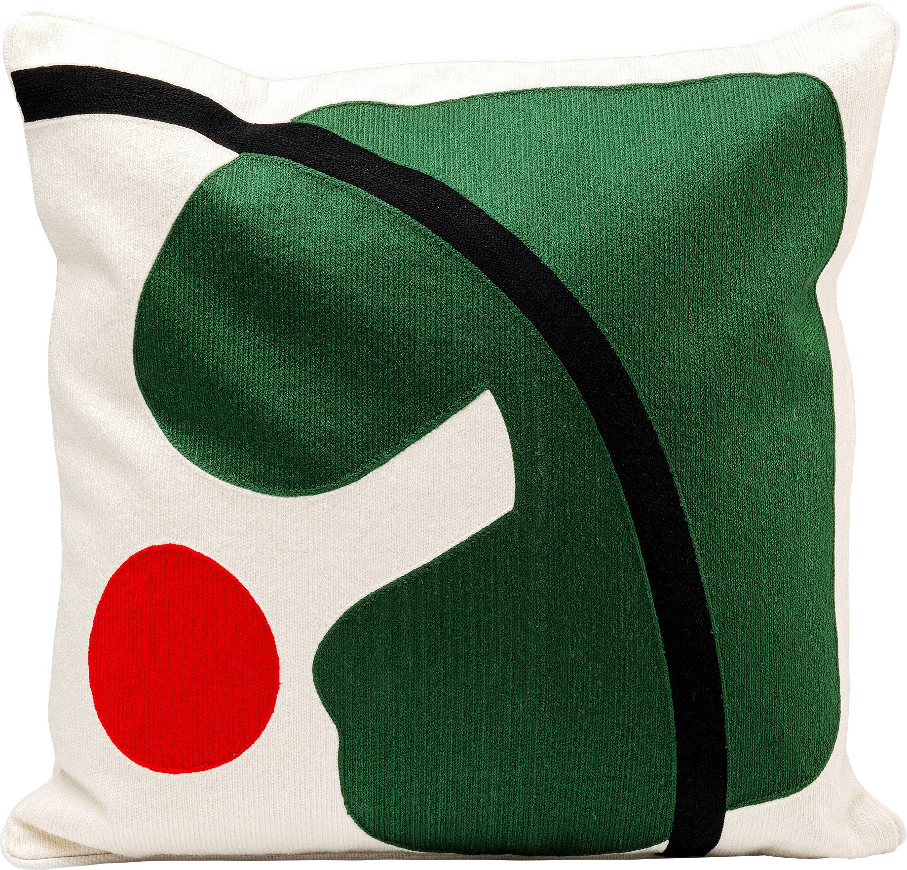 Kare Design Dekokissen Art Line, Kissenhülle mit Füllung, 50x50 cm, stützt Kopf und Nacken angenehm und sorgt für erholsamen Schlaf