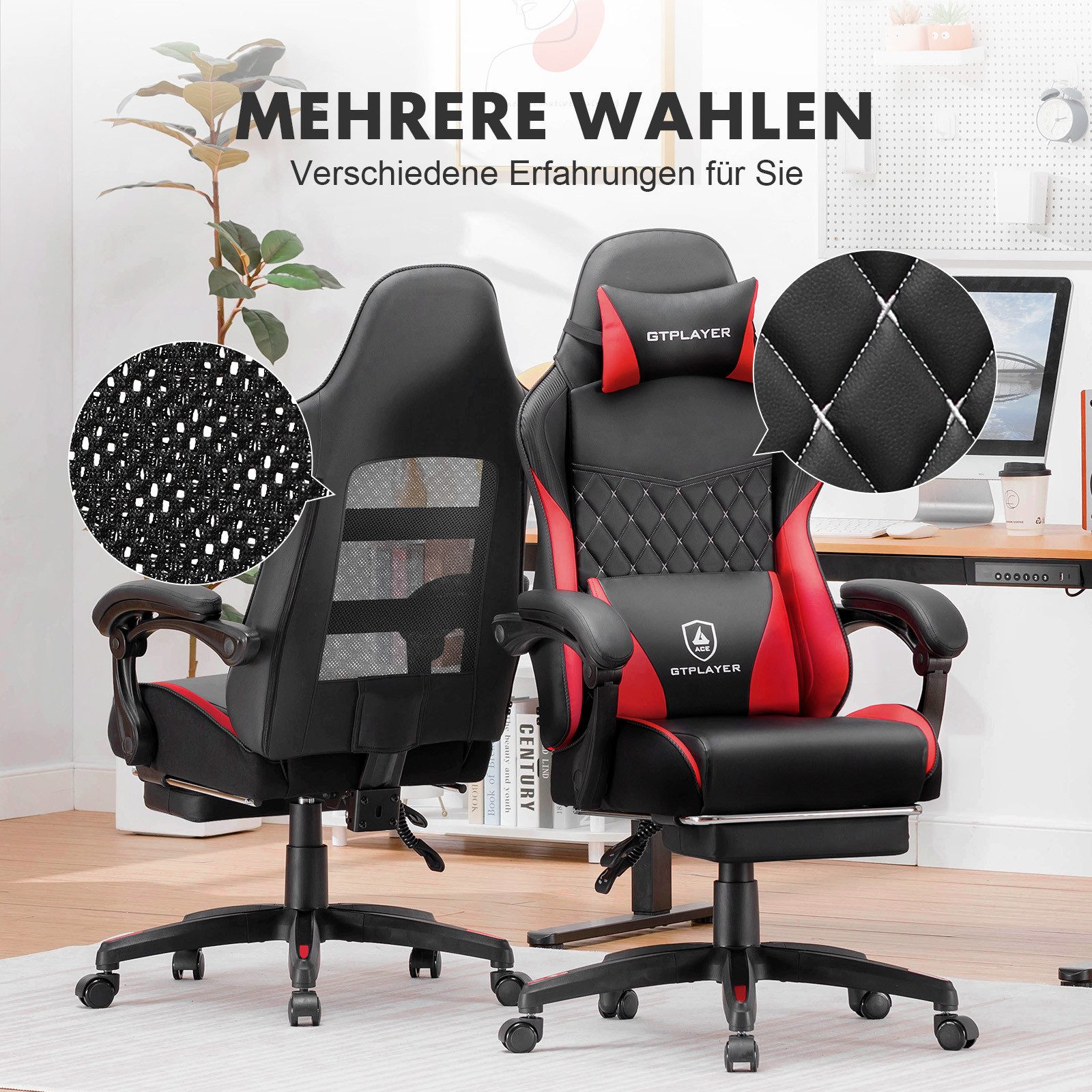 LUCKRACER Gaming-Stuhl Ergonomischer Bürostuhl, Zweckmäßig für günstig online kaufen