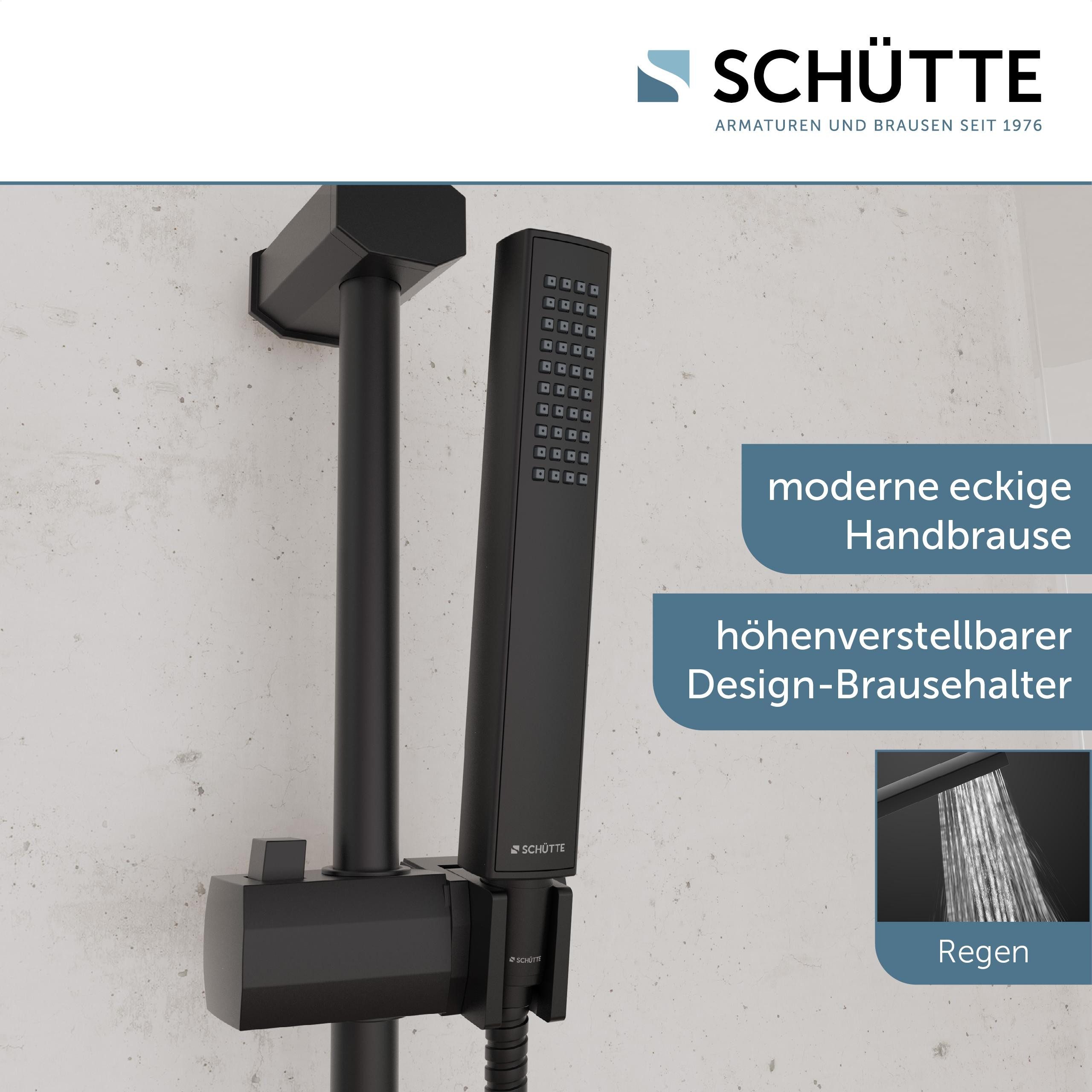 Schütte Brausegarnitur TOKYO, Höhe 99 cm, 2 Strahlart(en), Set, 10 tlg., inkl. Wasserspardichtung, Antikalk, höhenverstellb., Edelstahl-Stange