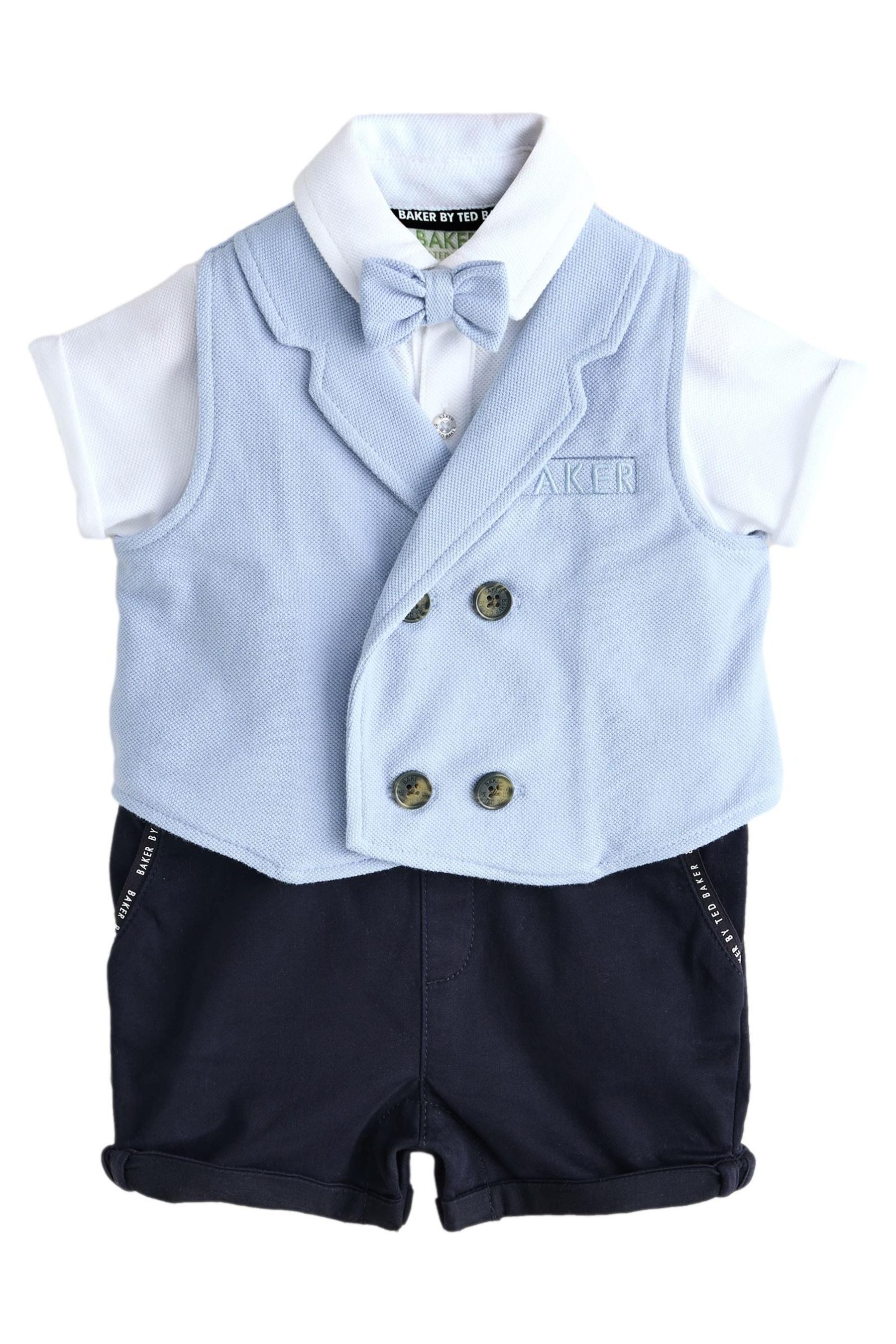 Baker by Ted Baker Strampler Baker by Ted Baker eleganter Strampler mit Fliege (2-tlg)