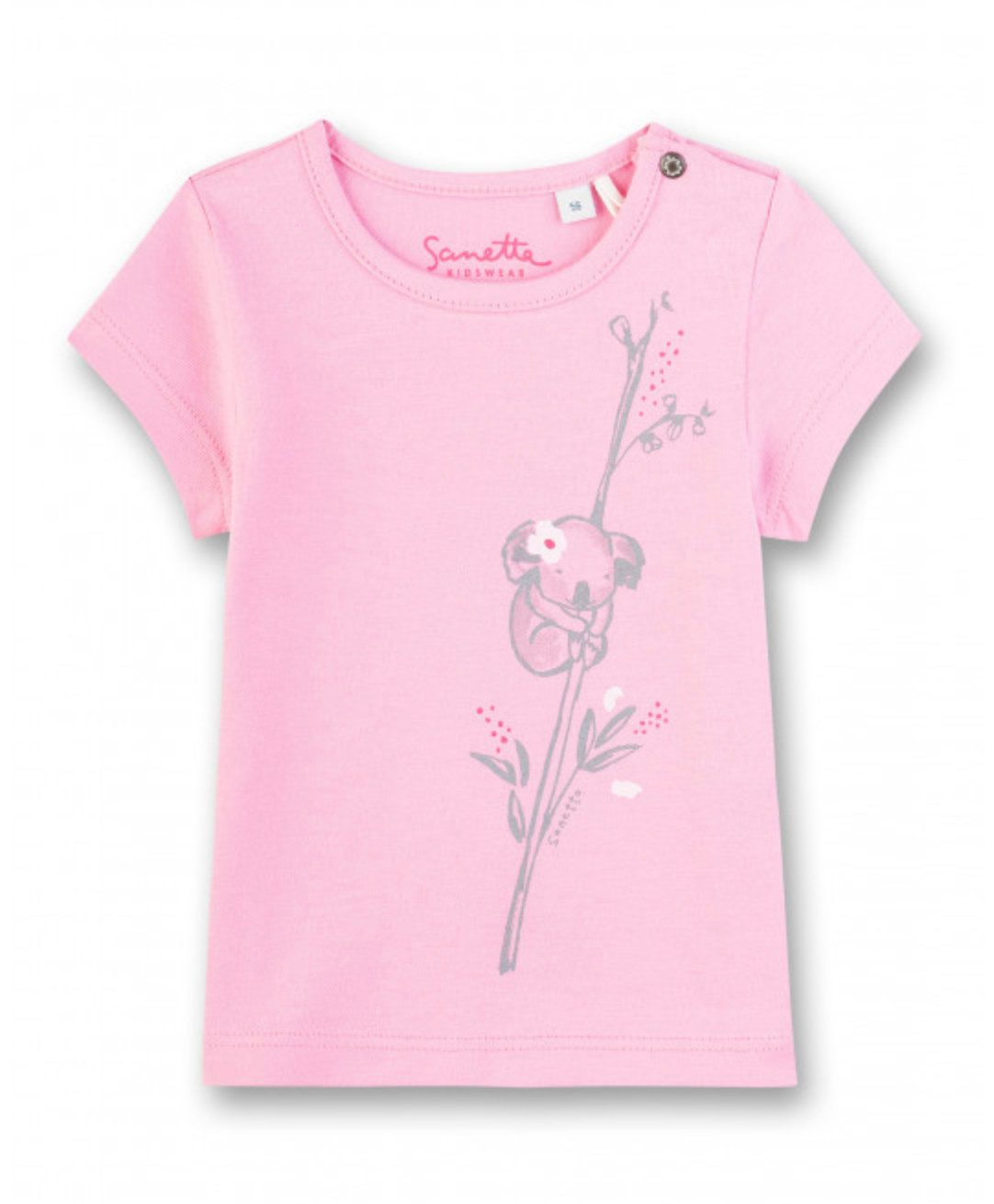 Sanetta T-Shirt Baby T-Shirt aus Baumwolle mit Koala-Print in Rosa