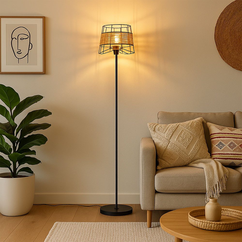 NOWA Stehlampe, Leuchtmittel nicht inklusive, Stehleuchte Standlampe Käfig- günstig online kaufen