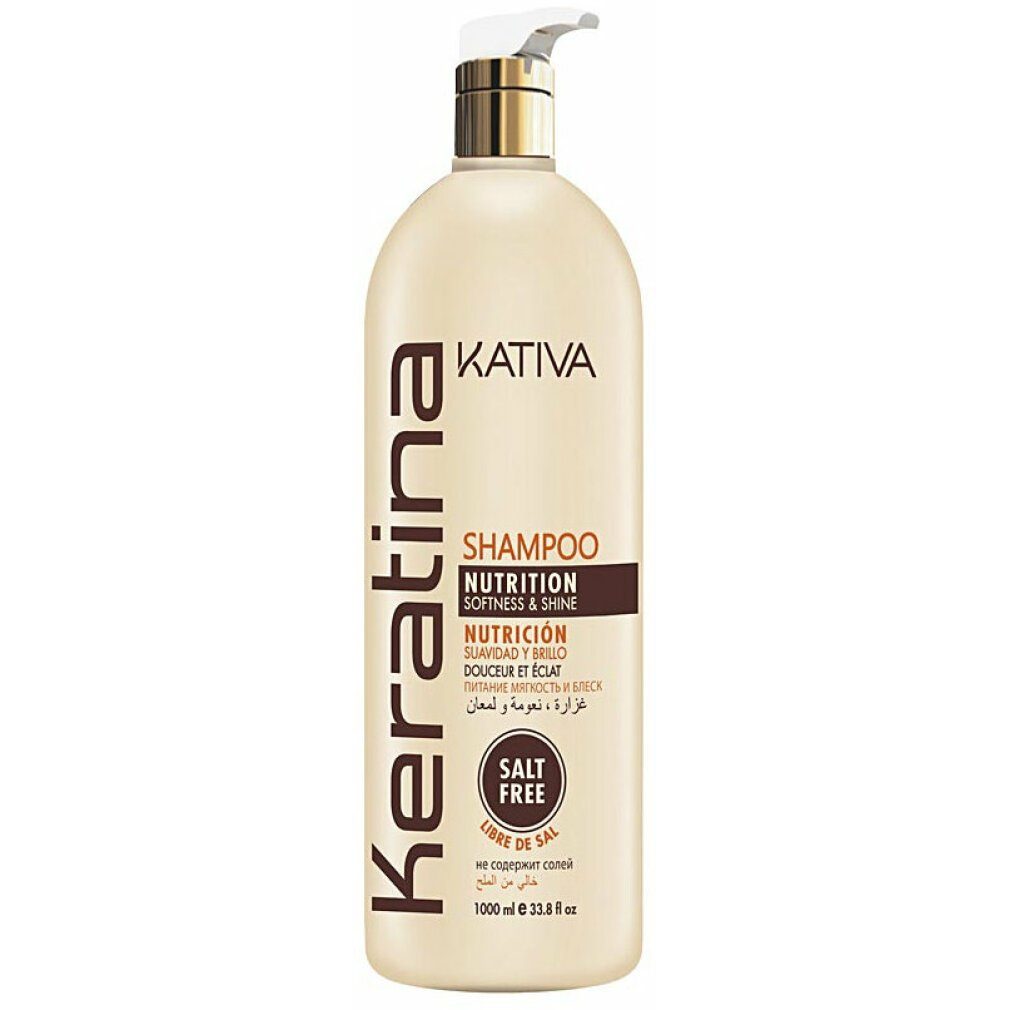 Kativa Haarshampoo Kativa Keratina Shampoo Nutrition, Softness & Shine 1000 ml
