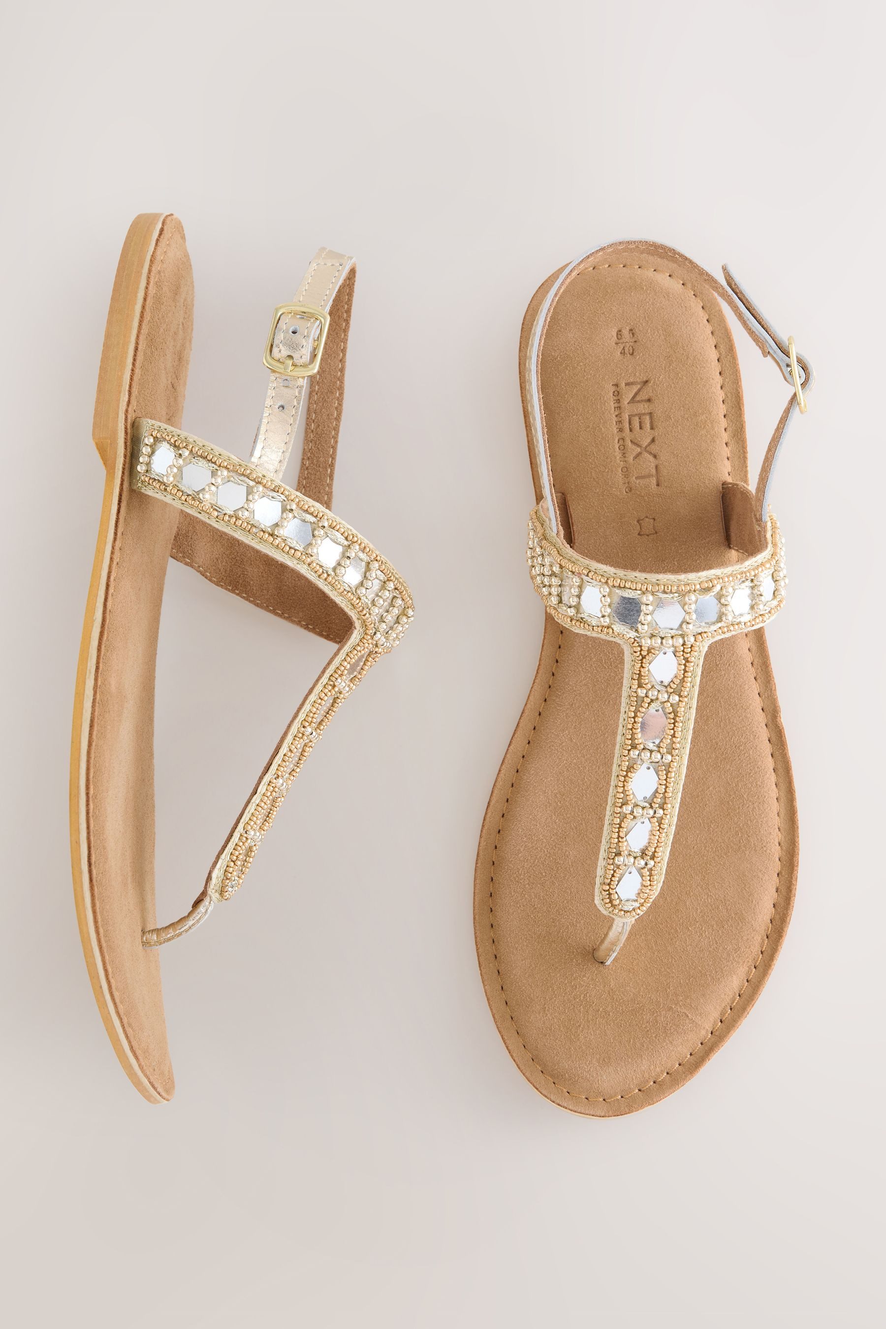 Next Forever Comfort® Zehentrenner mit Verzierung Sandale (1-tlg) günstig online kaufen