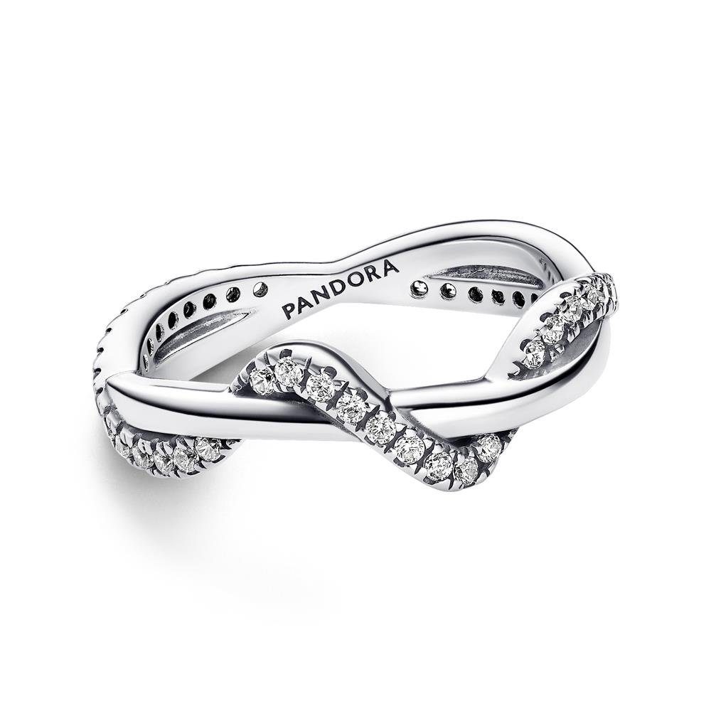 Pandora Silberring Verschlungene Wellen Ring von günstig online kaufen