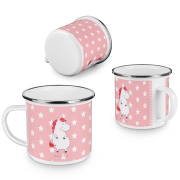 Mr. & Mrs. Panda Becher Einhorn Wut - Rot Pastell - Geschenk, Trinkbecher, Arbeit, Pegasus, C, Emaille, Kratzfeste Emaille