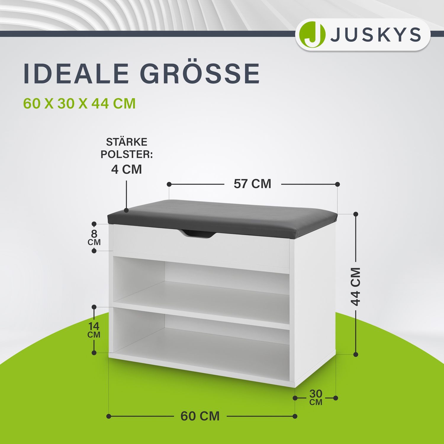 Juskys Schuhregal, mit Klappdeckel, für 6 günstig online kaufen