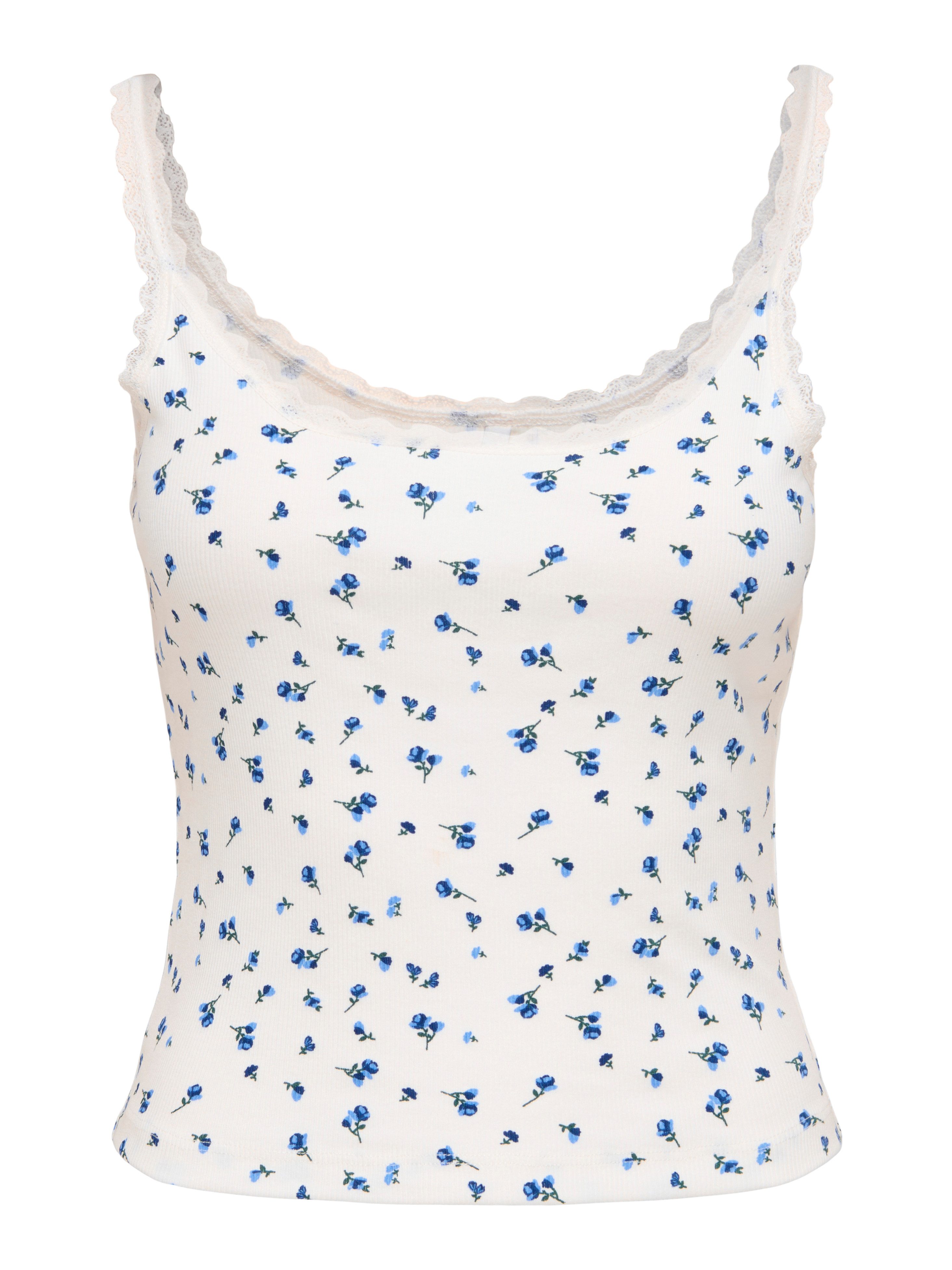 ONLY Trägertop ONLFENJA LACE TANK TOP BOX JRS Baumwollmischung, Stretch, regular fit