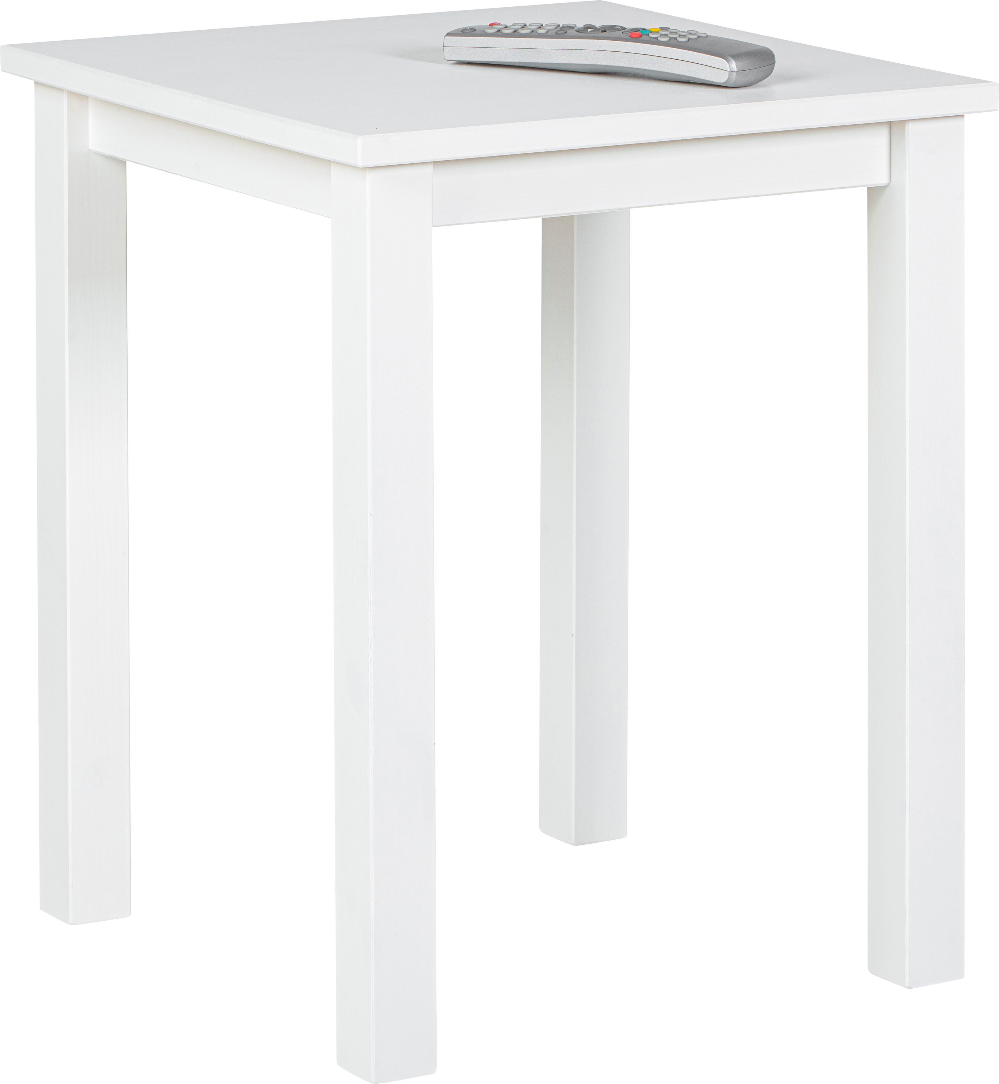 Inter Link Beistelltisch Asgar, Kiefer Massivholz, 4 Füße, modern, Kleintisch, Ablagetisch, Beistellmöbel FSC Zertifiziert, BxTxH: 45 x 45 x 55 cm