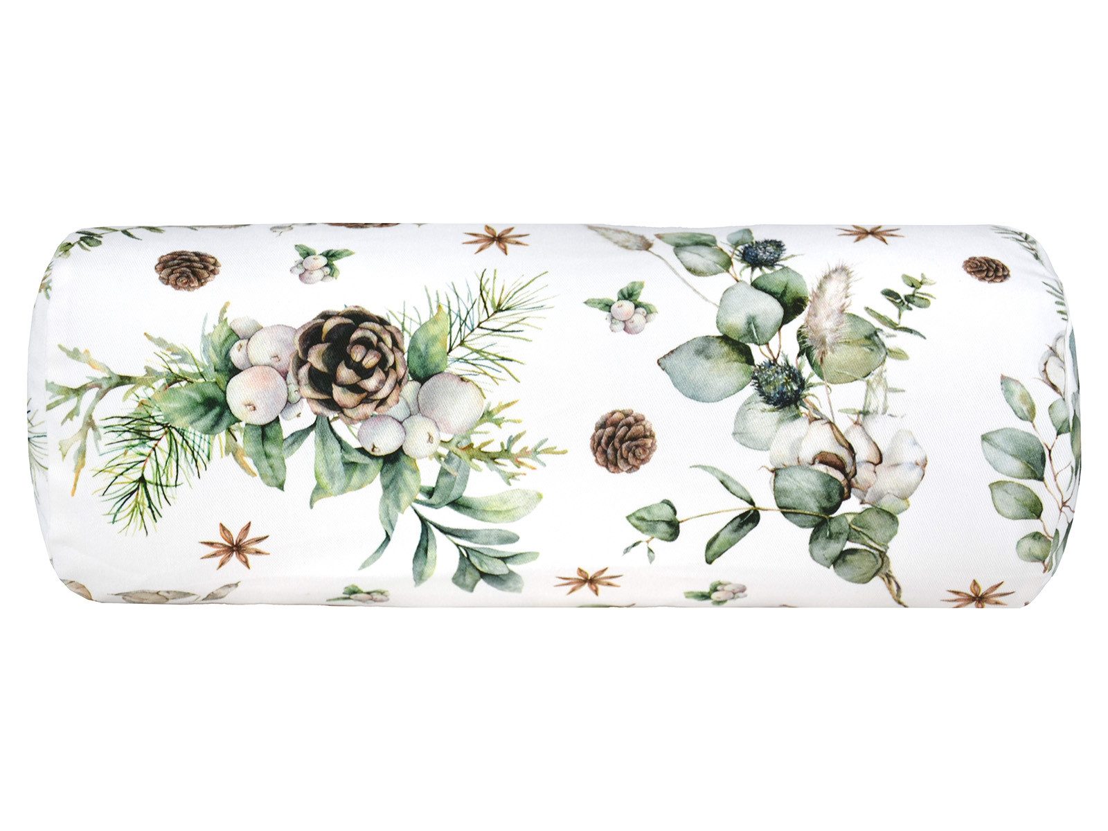 beties Nackenrollenbezug Magie des Winters Moggl, (1 Stück), Winterliches Design mit Tannenzapfen