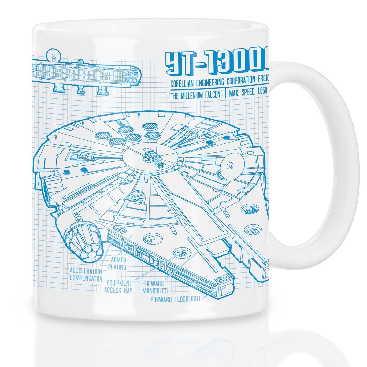 wars Tasse, Kaffeebecher der Tasse rasender yt-1300f star blaupause sterne style3 krieg Millennium Falcon falke Keramik,