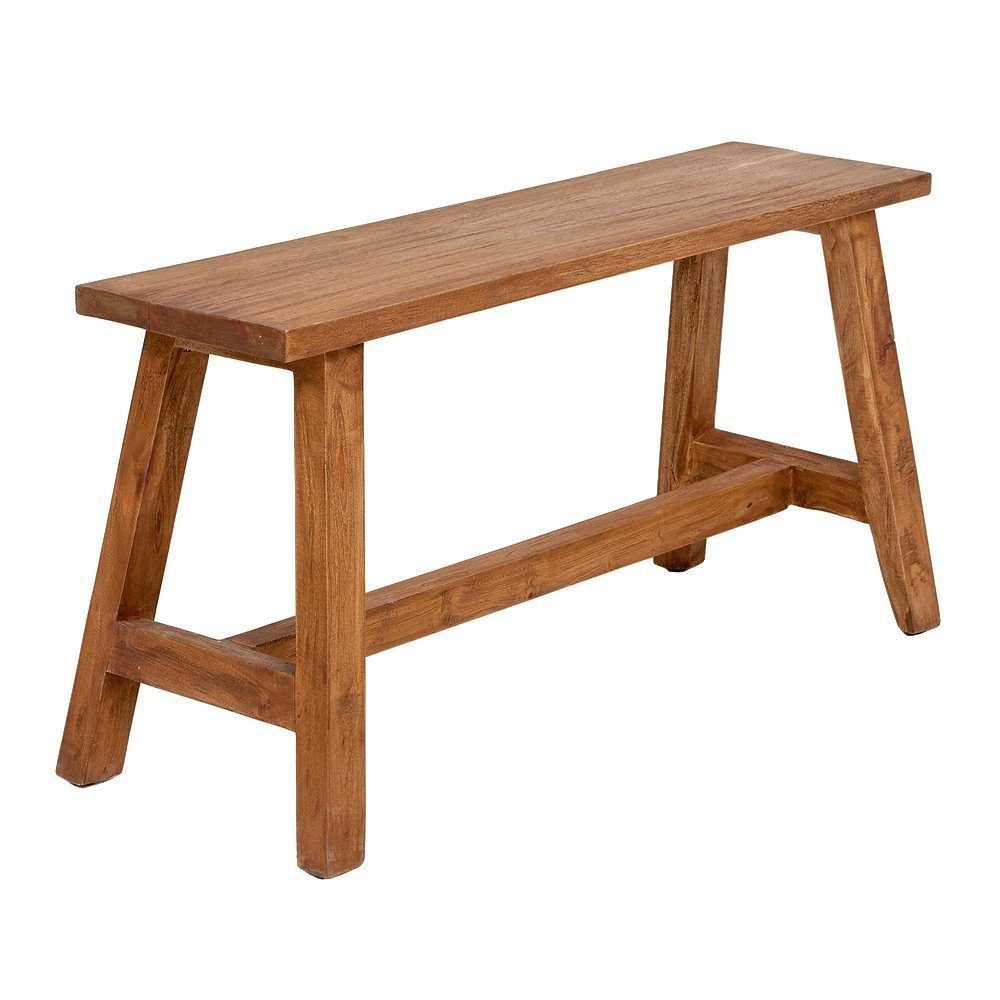 LebensWohnArt Sitzbank Massivholz Sitzbank RANCH Antik-Natural Mahagoni ca. L90cm