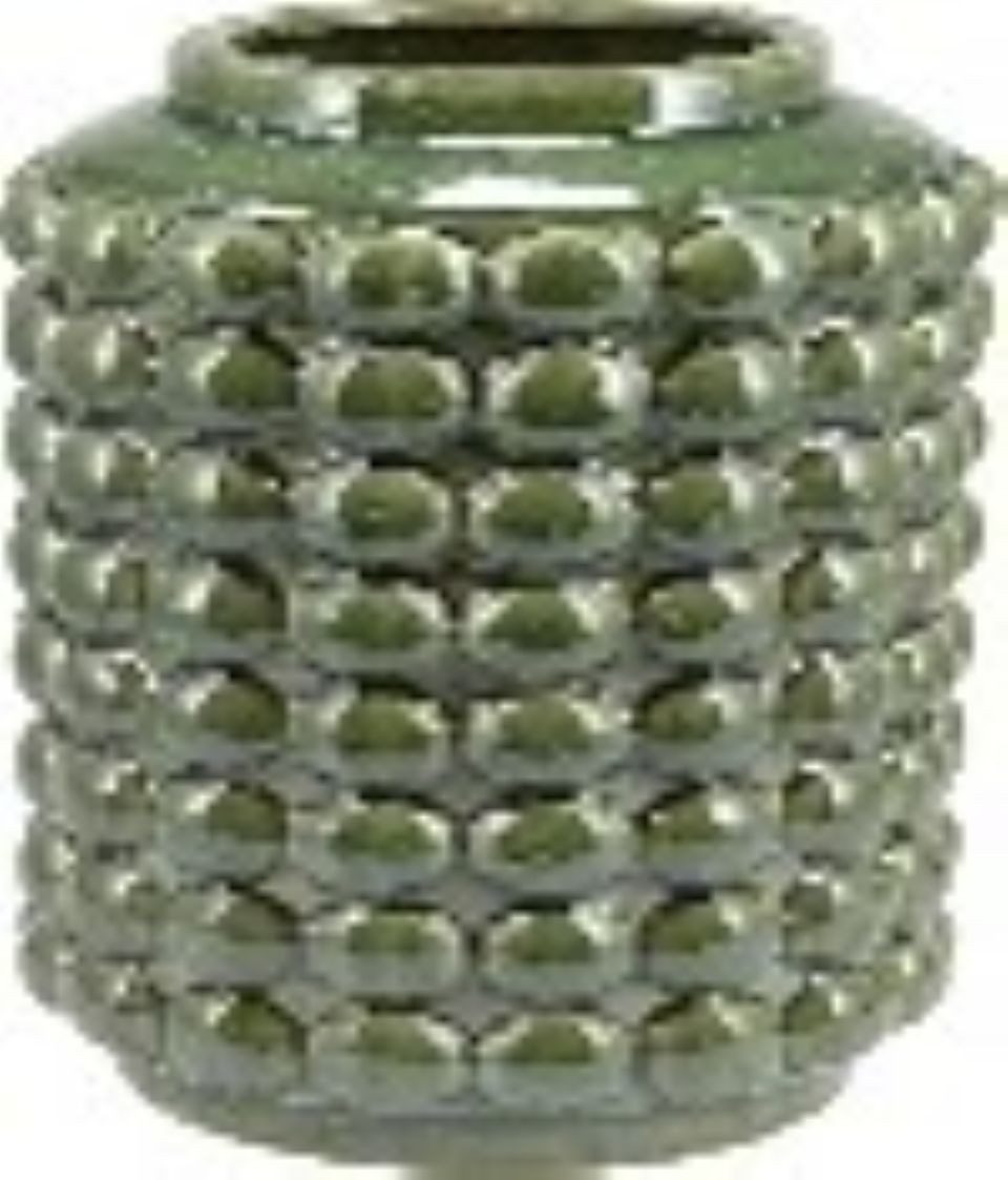 2474U Dekovase Vase kleine KIERA mit Bubbel-Effekt ca. 19 cm hoch