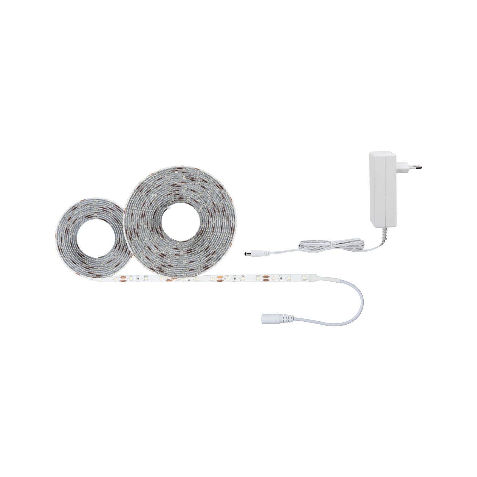 LED-Streifen SimpLED Stripe Set 7,5m 20W 230/12V DC Weiß Metall Kunststoff