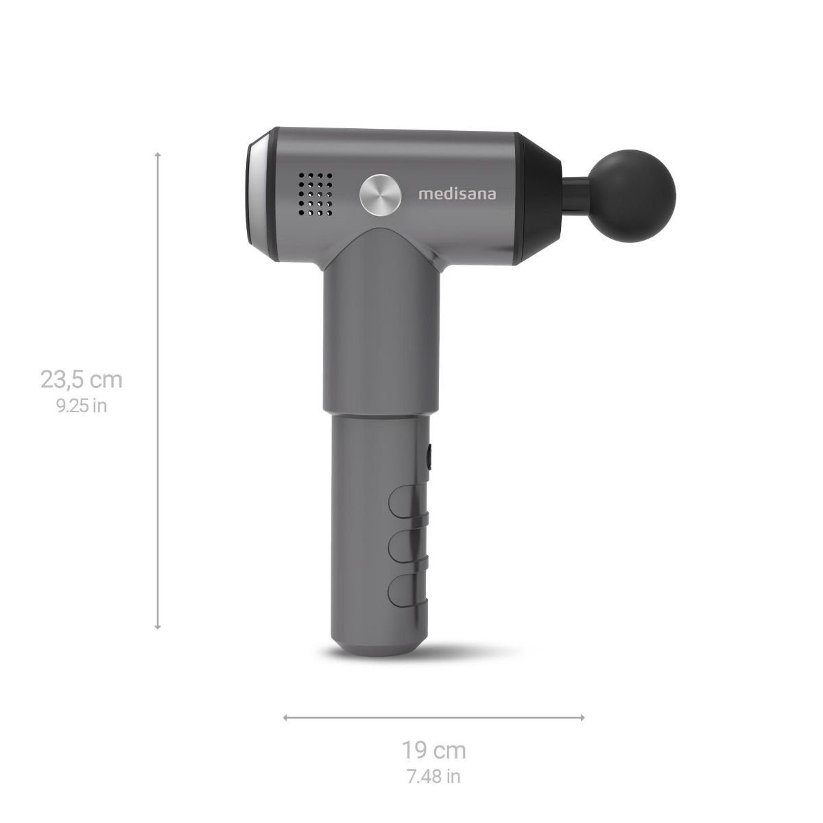medisana Massagepistole Medisana MG 500 Massage Gun Pro - 4 Massageaufsätze - Reisekoffer, MG 500, 3 Aufsätzen, 4 Massageaufsätze