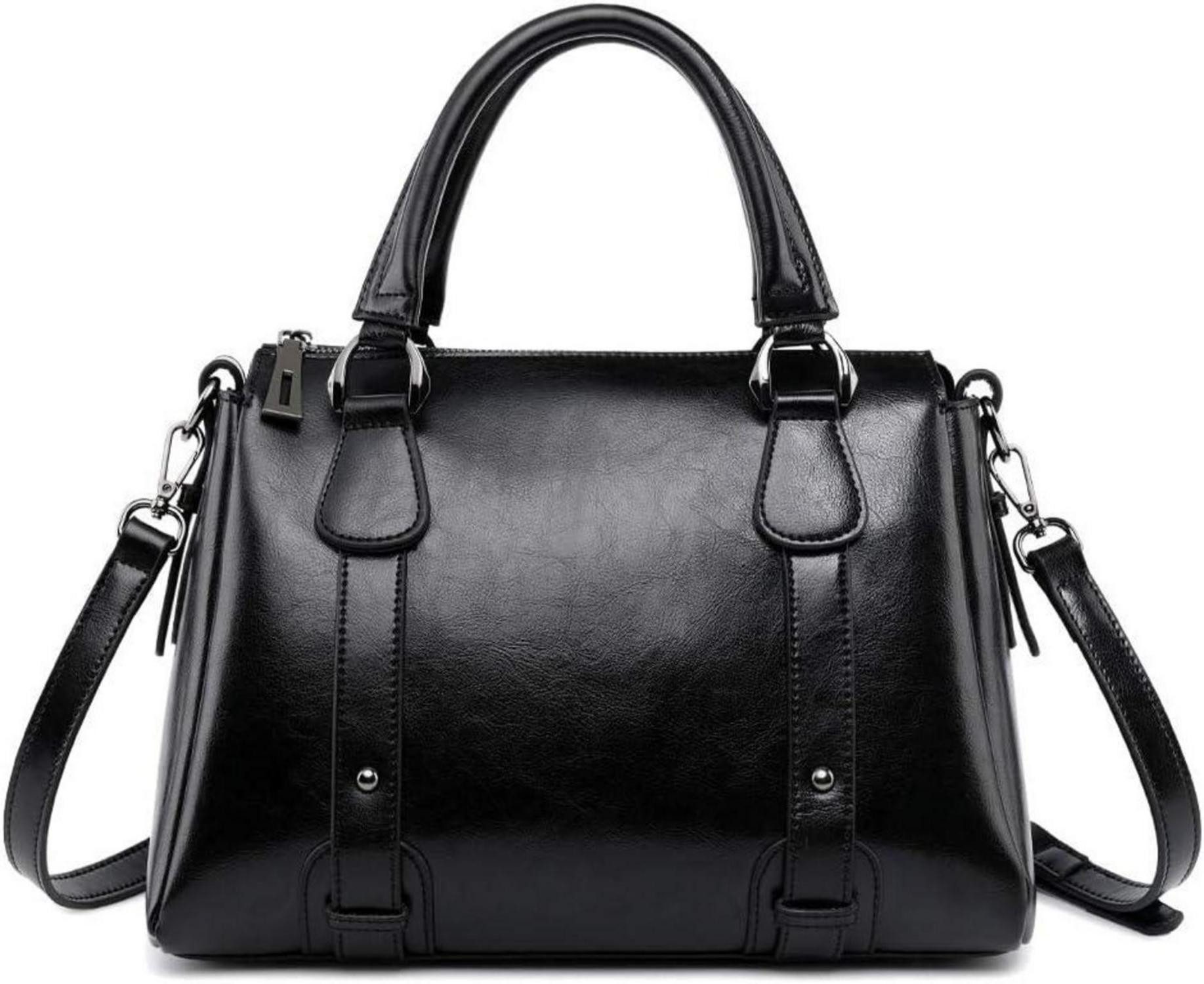 Handtasche Damen Leder Handtasche Henkeltasche Umhängetasche Schultertasche